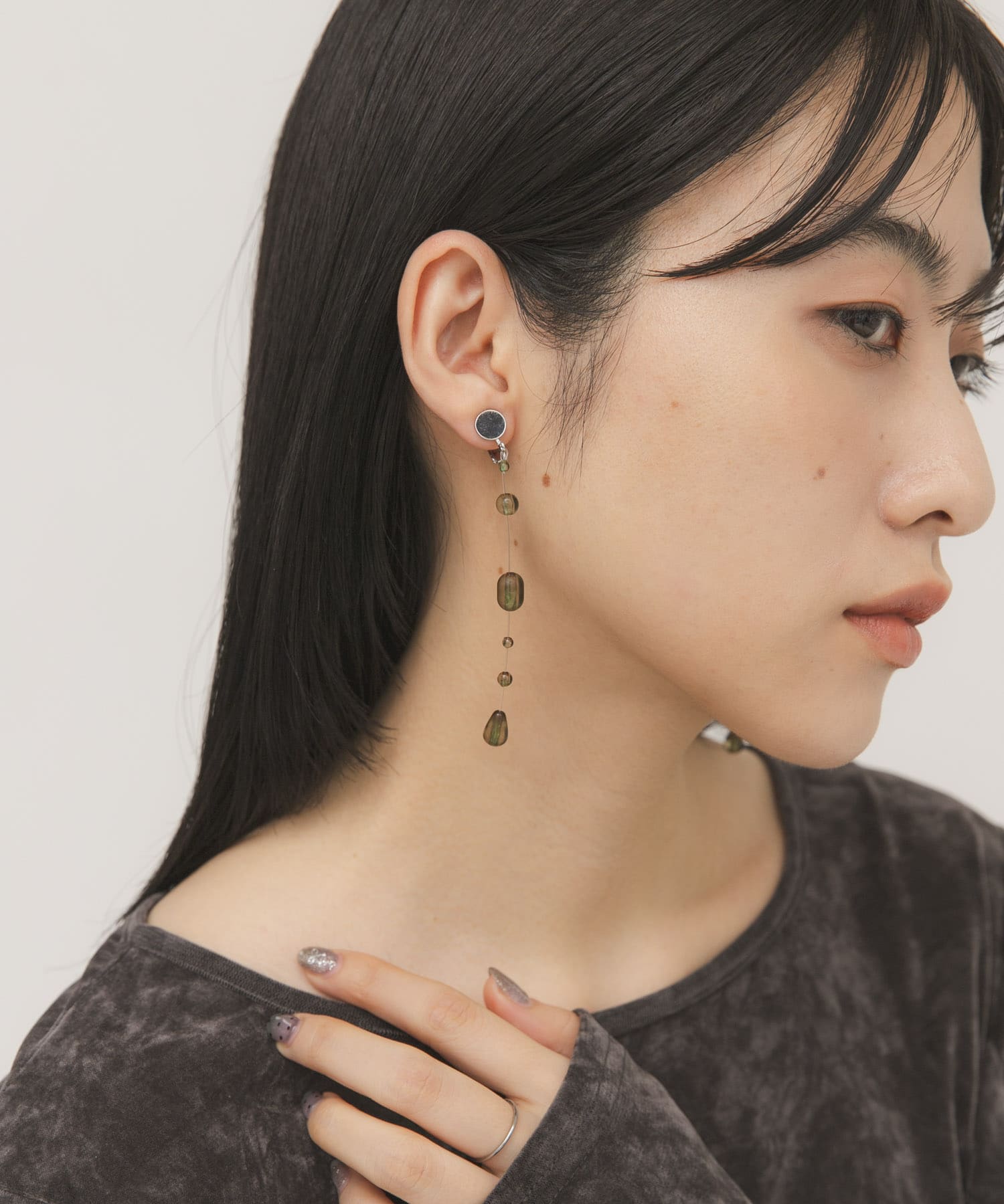 シズクイヤリング KHAKI One