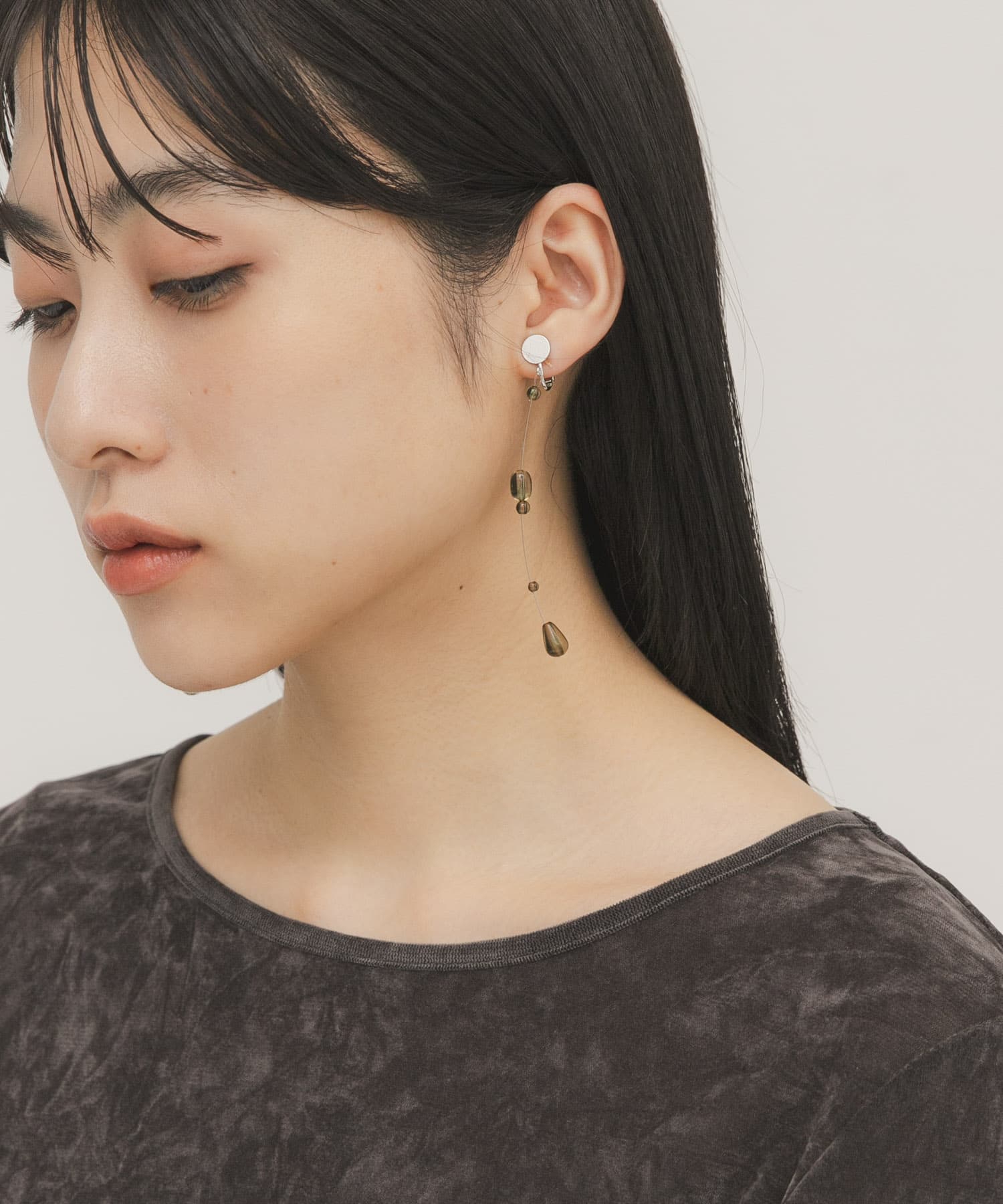 シズクイヤリング KHAKI One