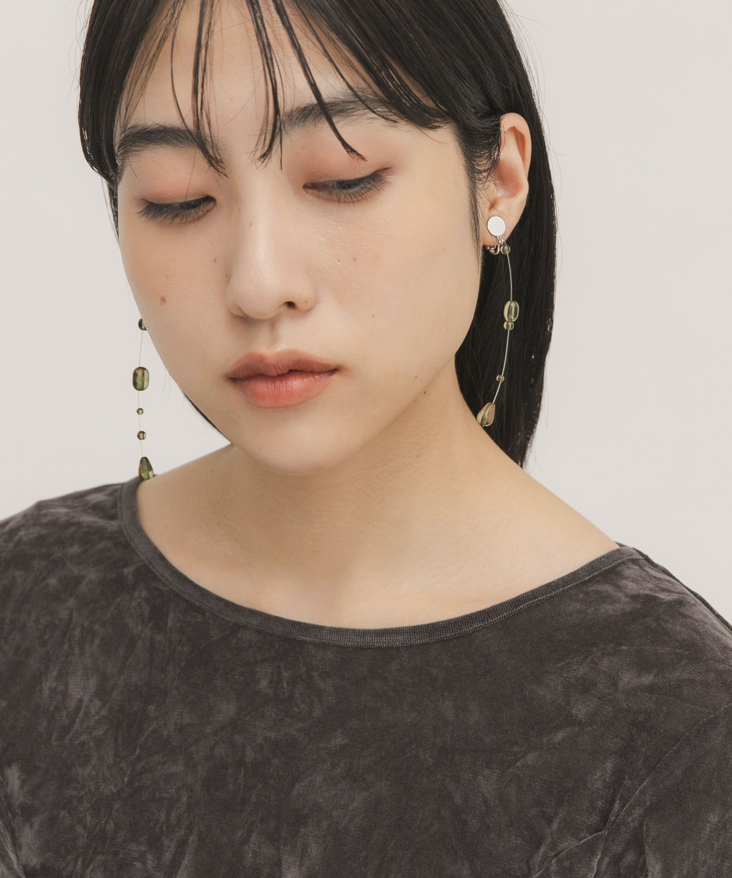 シズクイヤリング KHAKI One