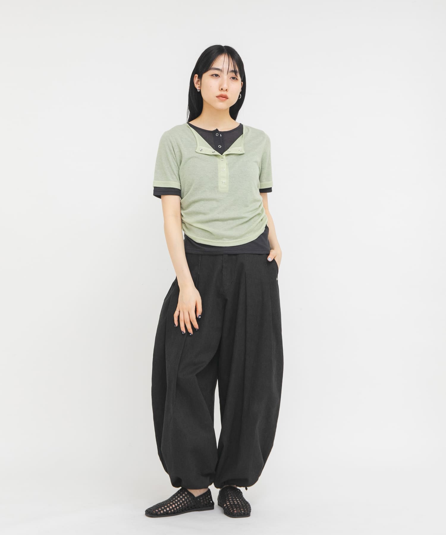 身長：160cm サイズ：one