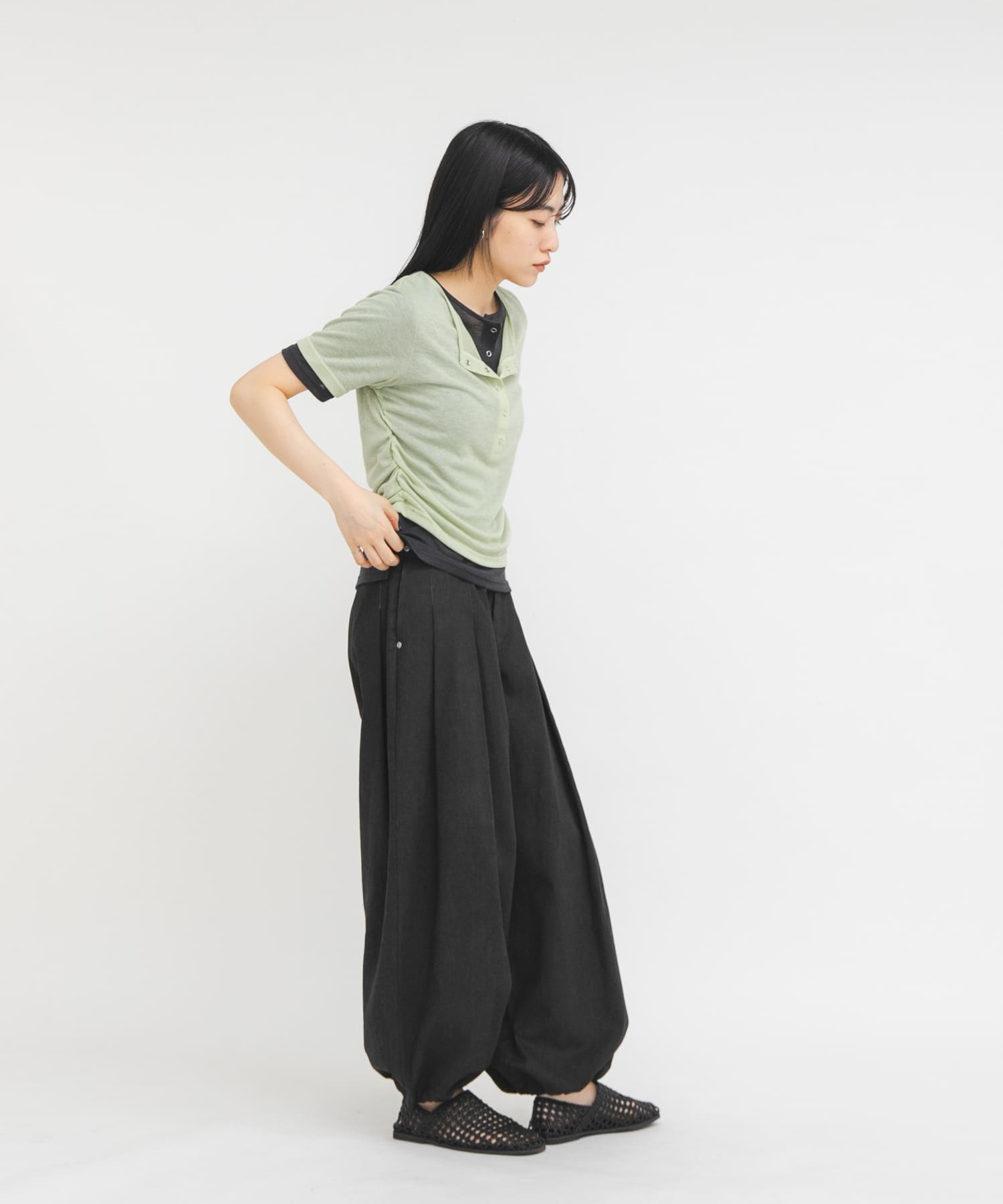 身長：160cm サイズ：one