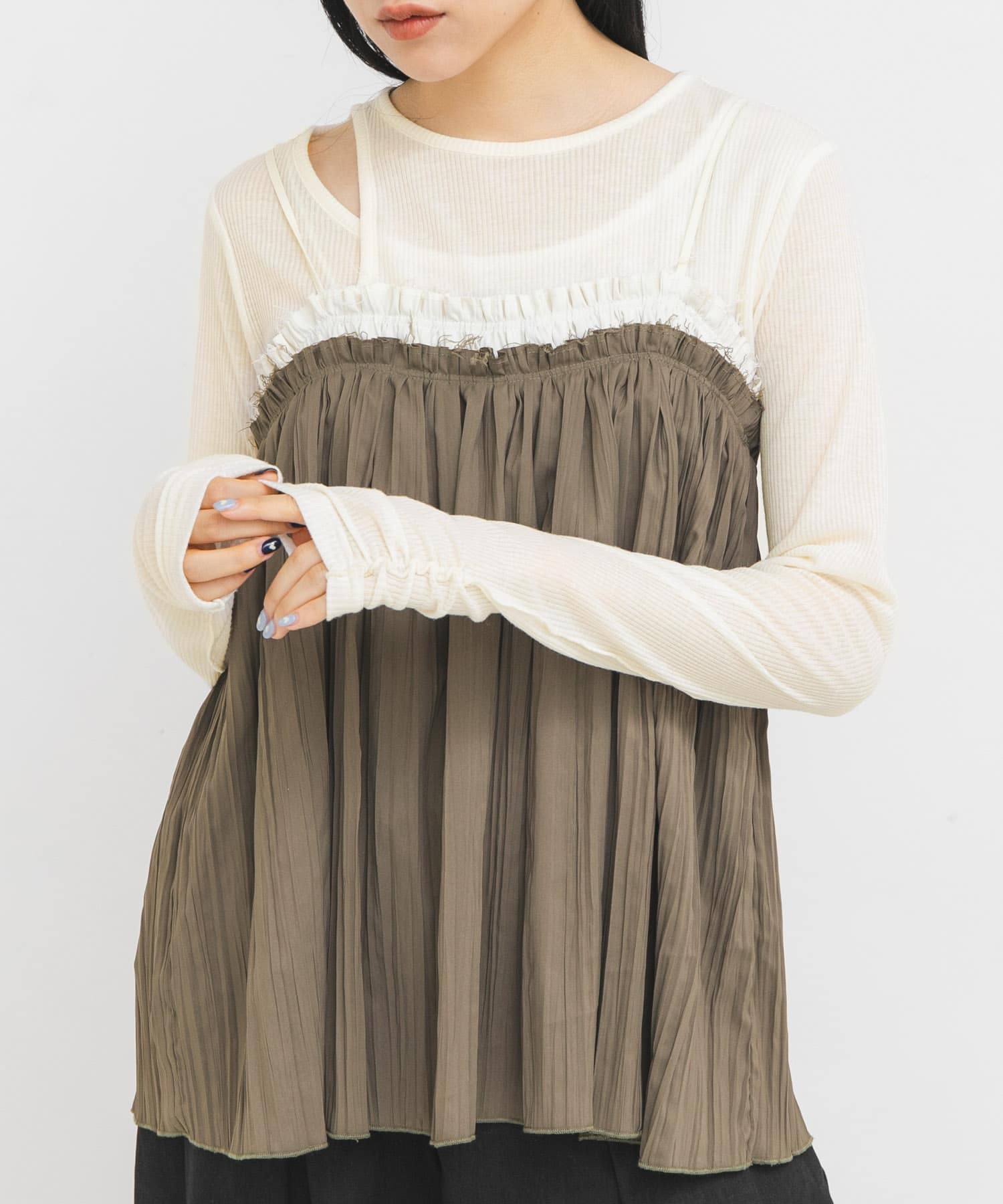 アシメレイヤードTEE