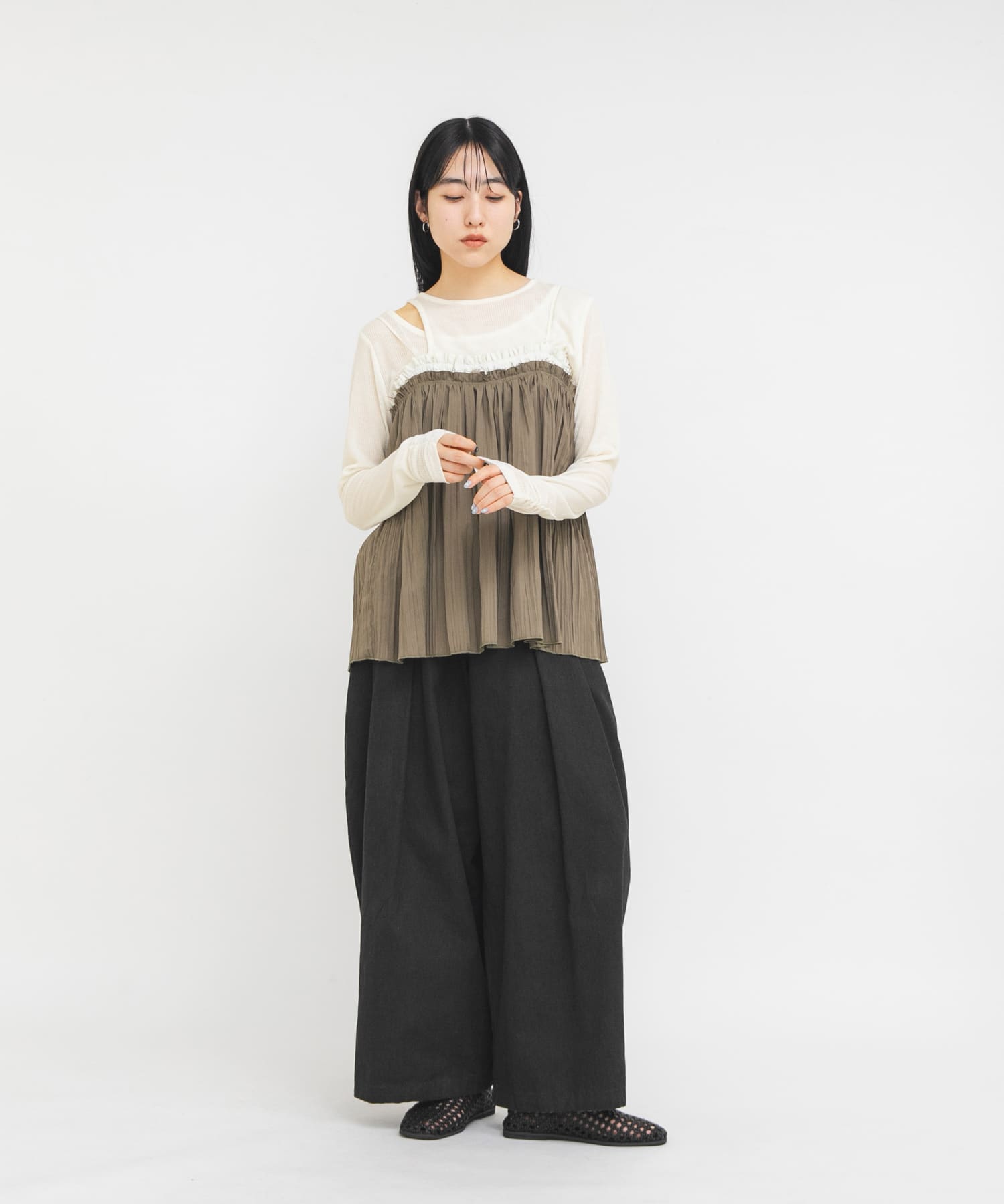 身長 : 160cm サイズ : one