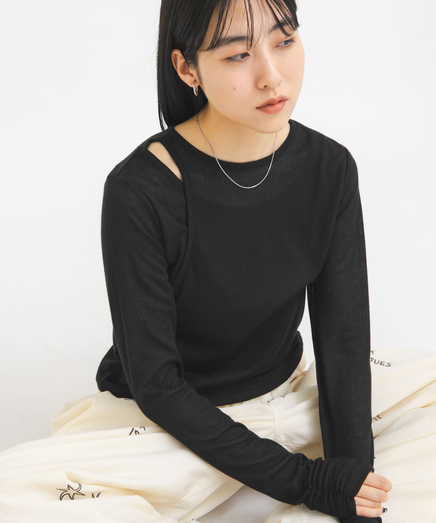 アシメレイヤードTEE