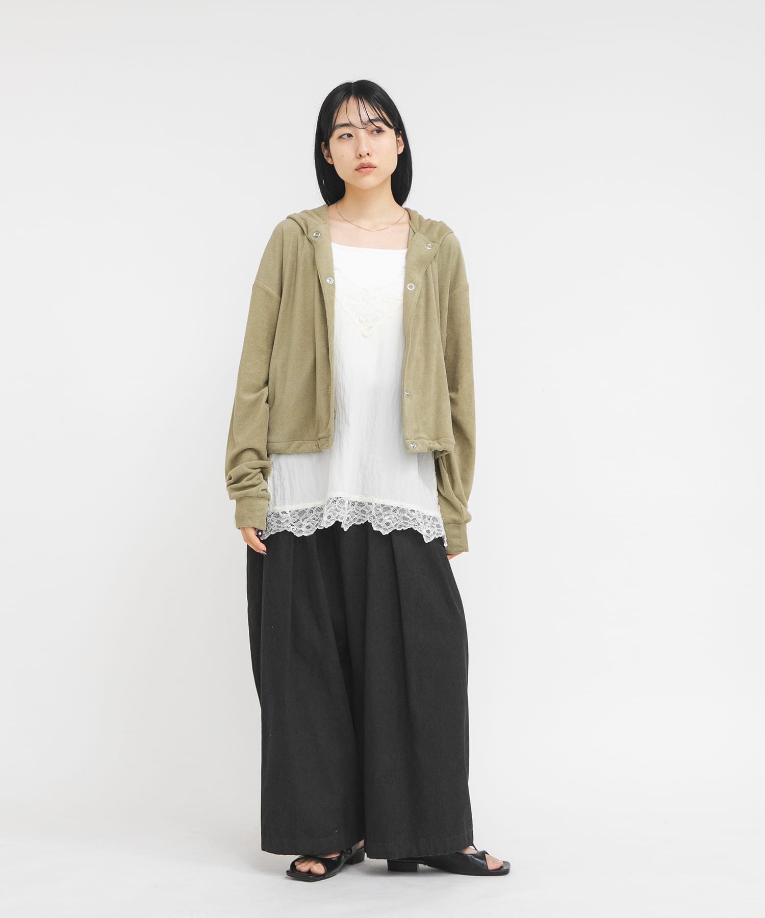 身長：160cm サイズ：one