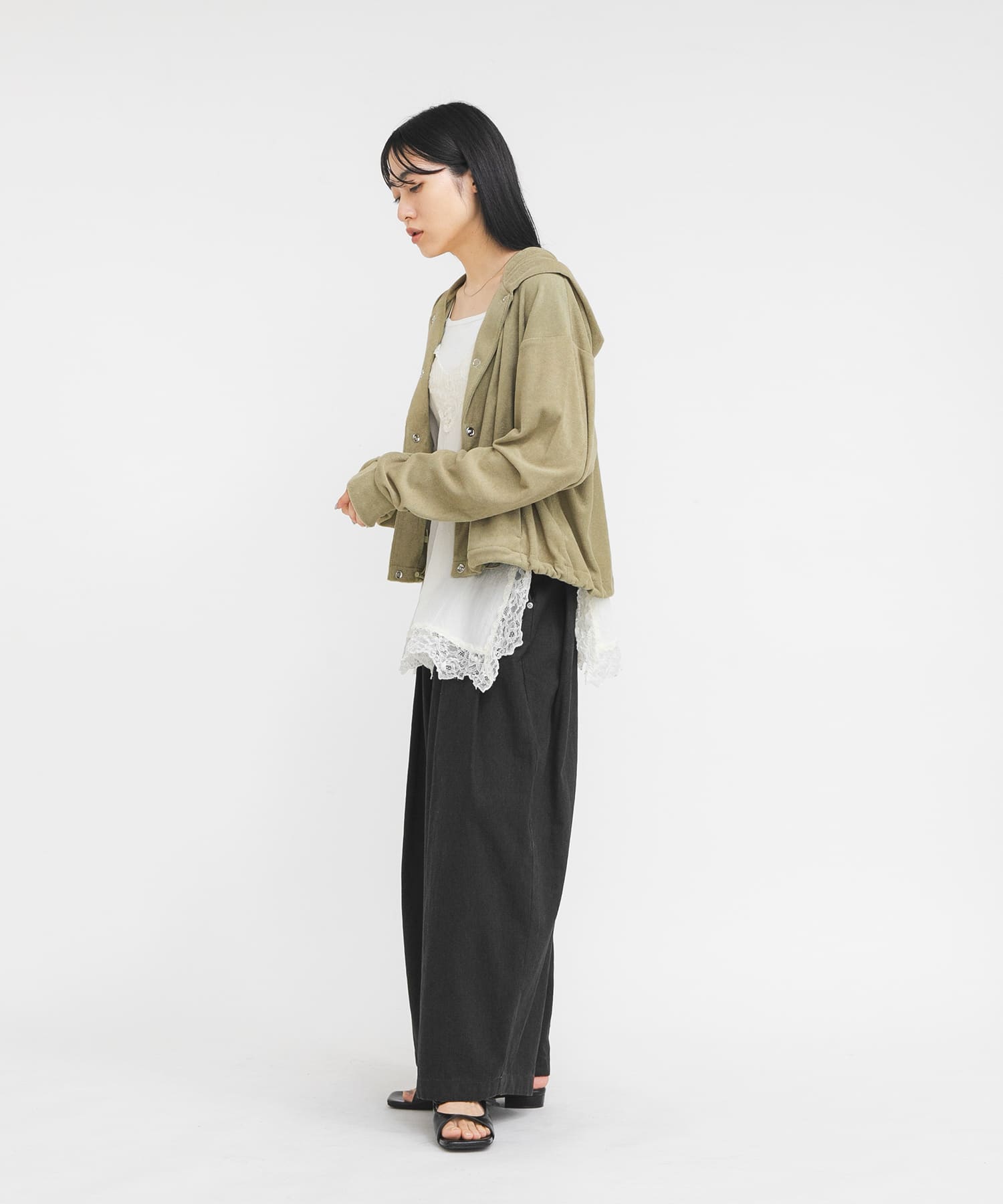 身長：160cm サイズ：one