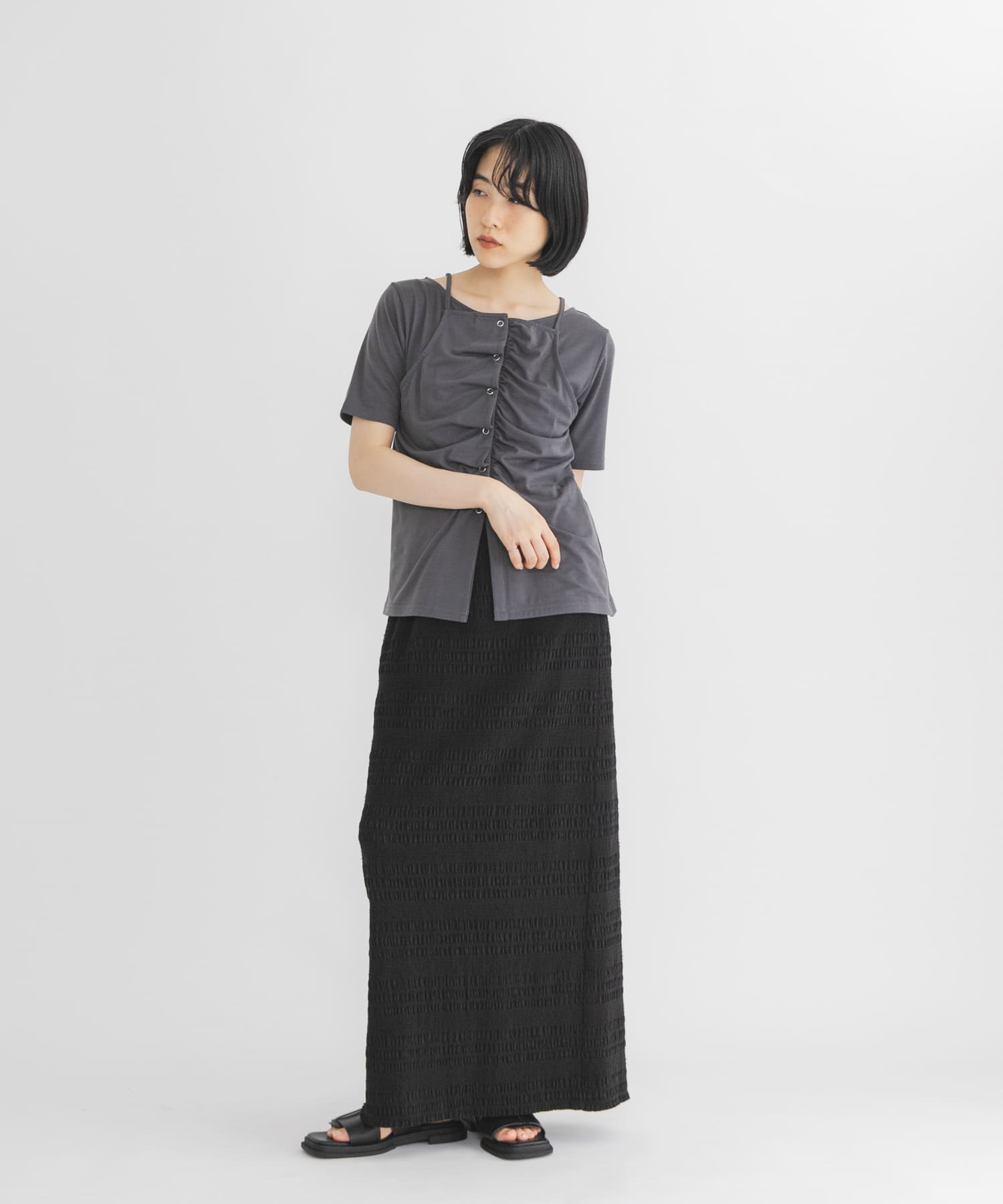 身長 : 160cm サイズ : one