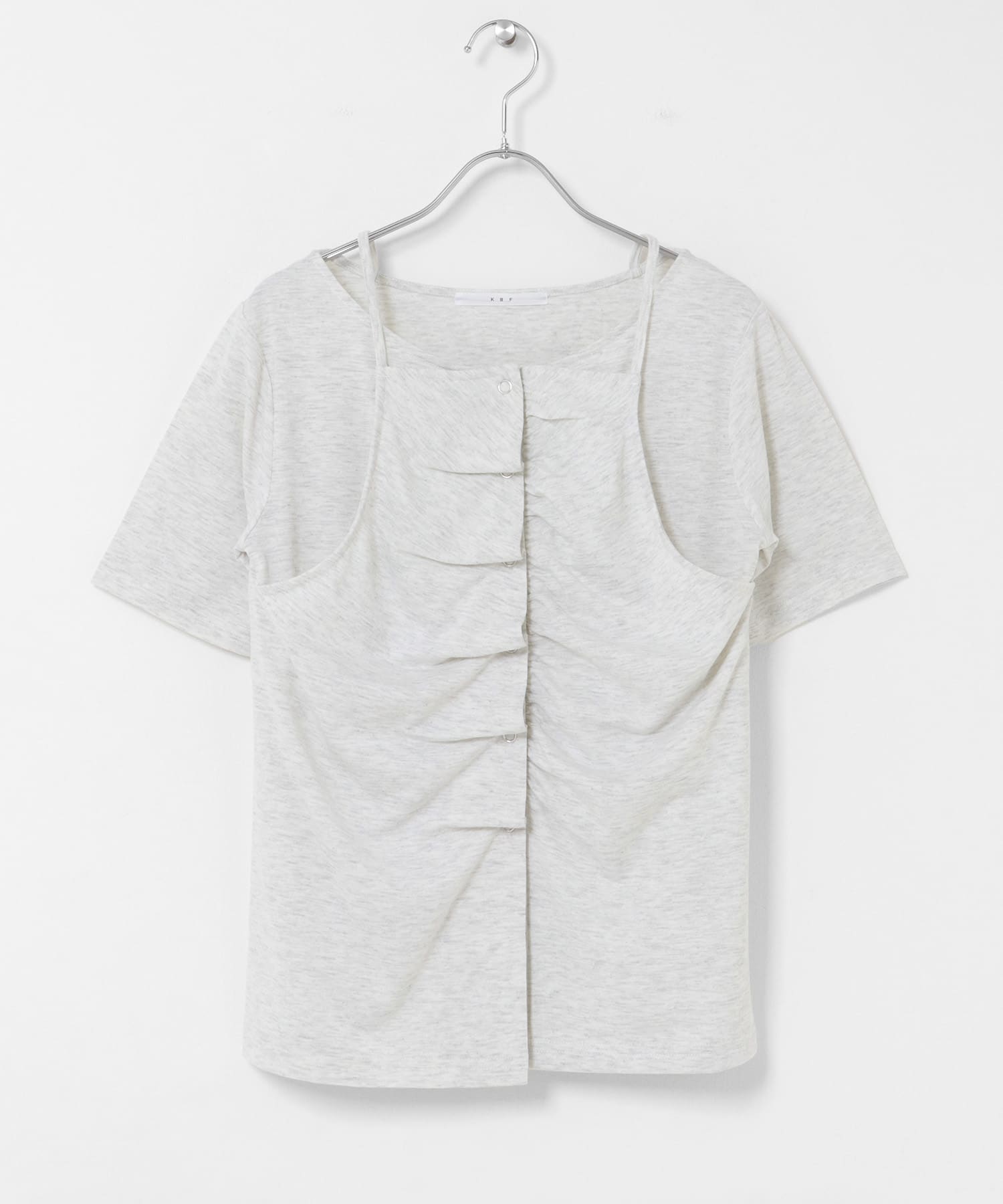 アシメタックレイヤードTEE OATMEAL One
