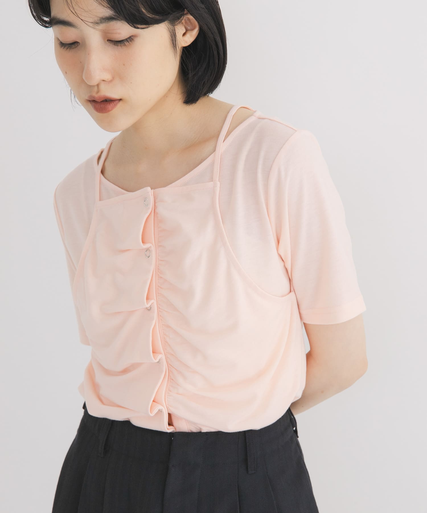 アシメタックレイヤードTEE