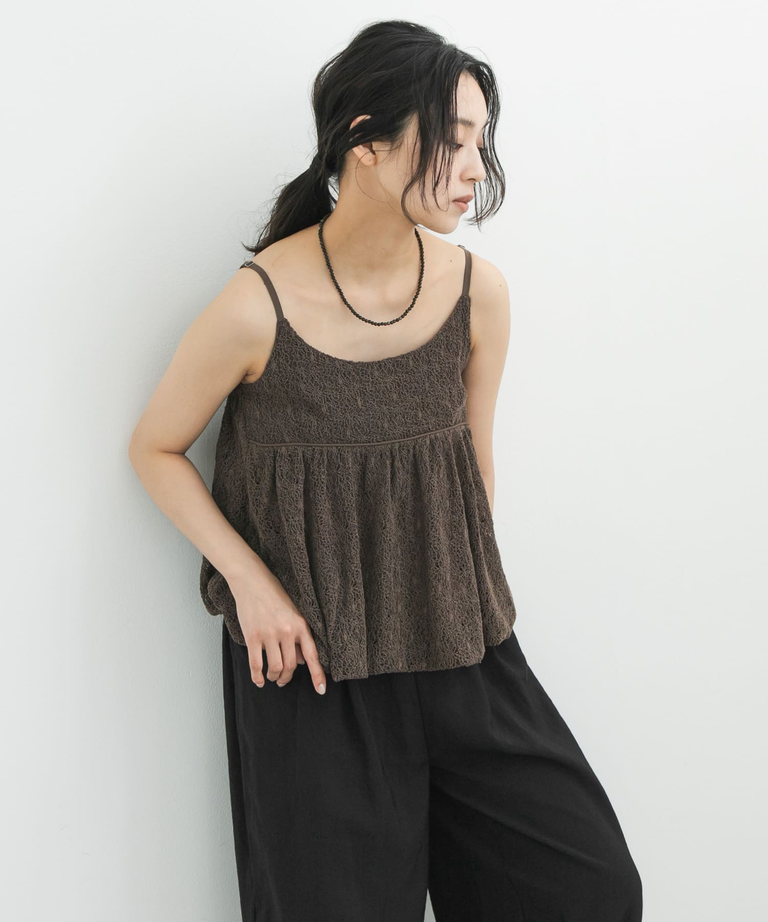 『WEB限定』パイピングバルーンビスチェ