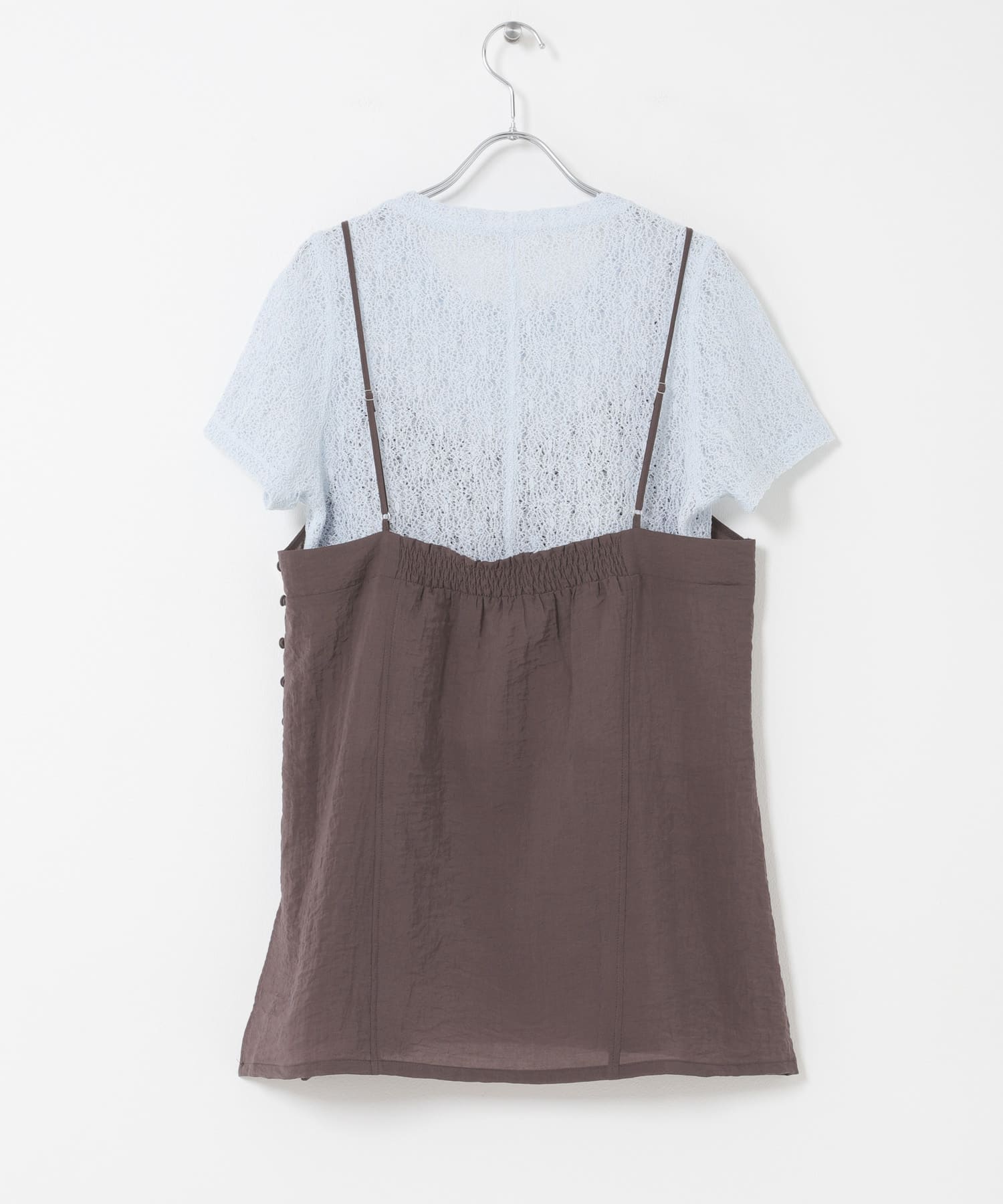 キャミビスチェSETトップス BLUE×BRN One