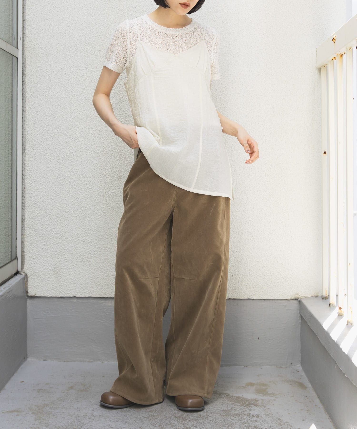 身長：160cm サイズ：one