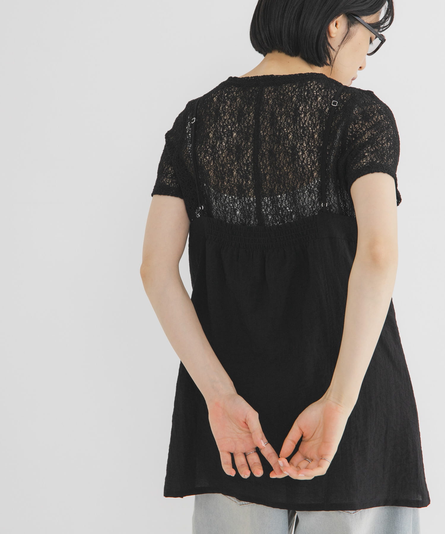 身長：160cm サイズ：one