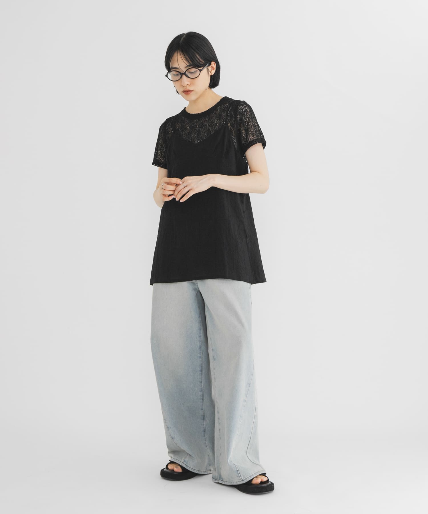 身長：160cm サイズ：one