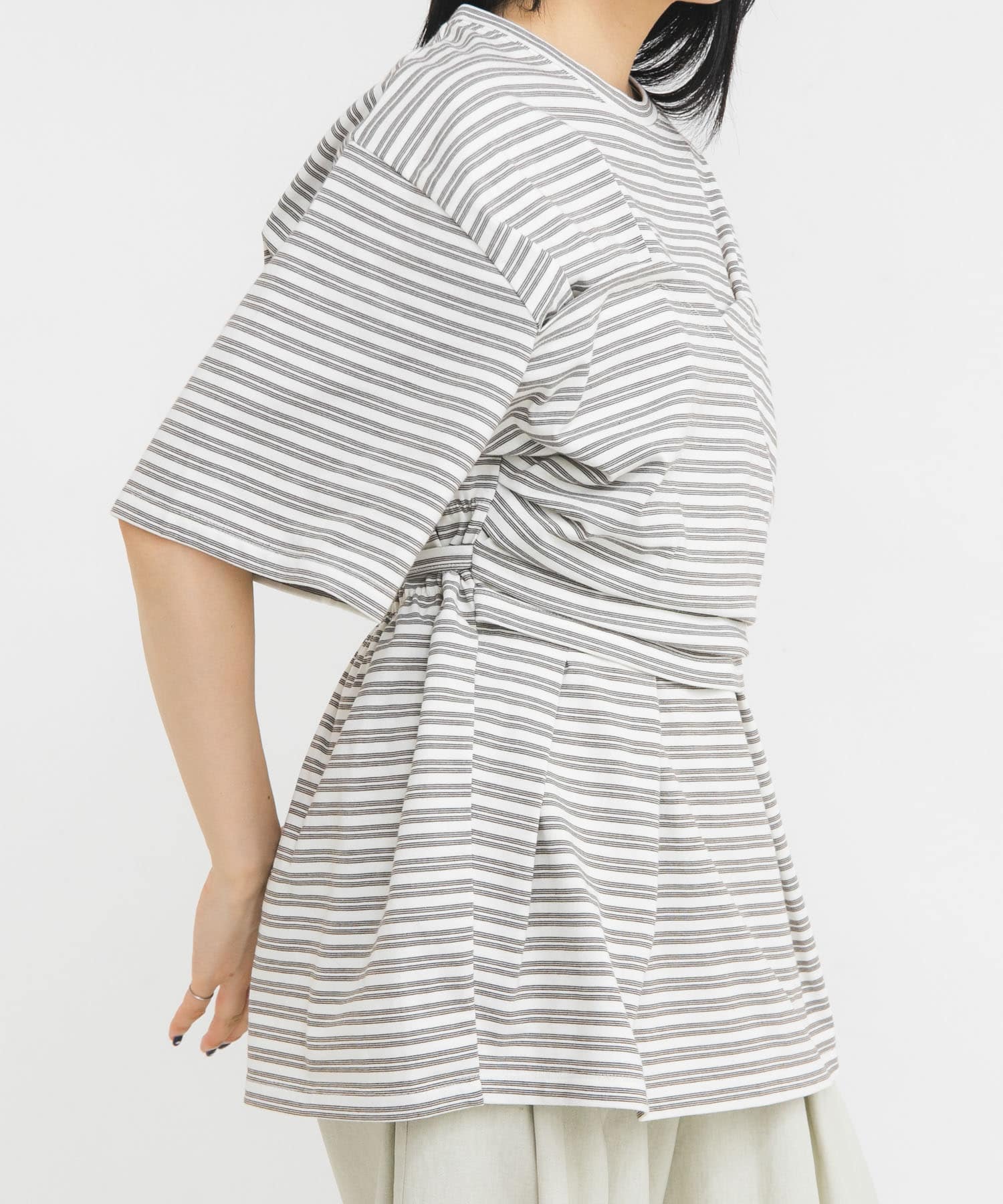 ビスチェデザインBIGボーダーTEE