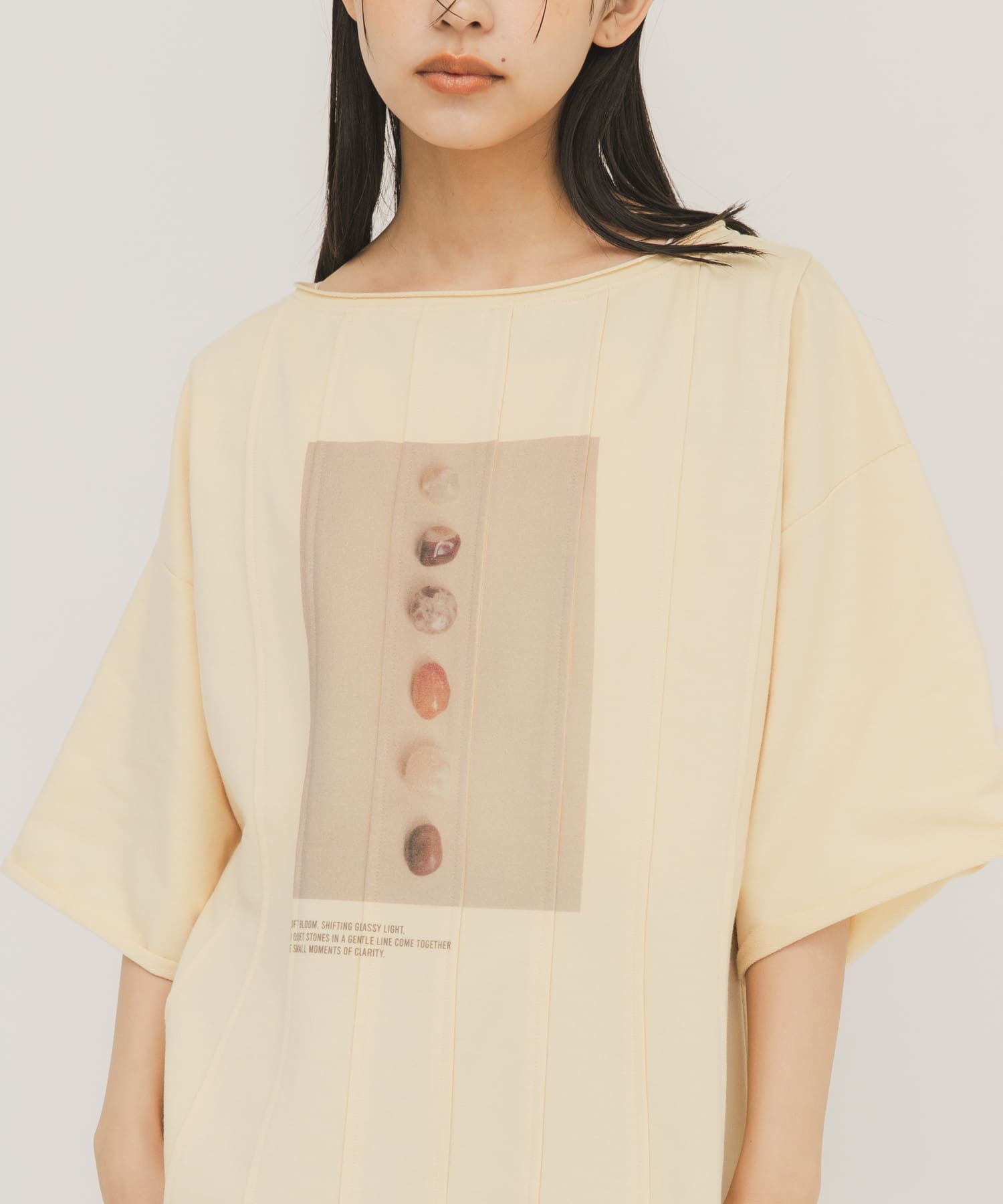 ピンタックフォトプリントTEE