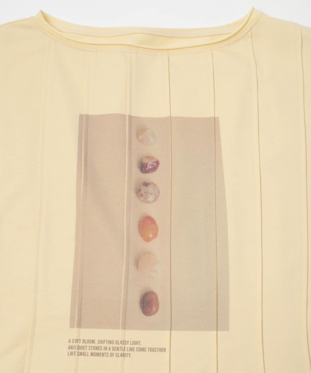 ピンタックフォトプリントTEE CHALK One