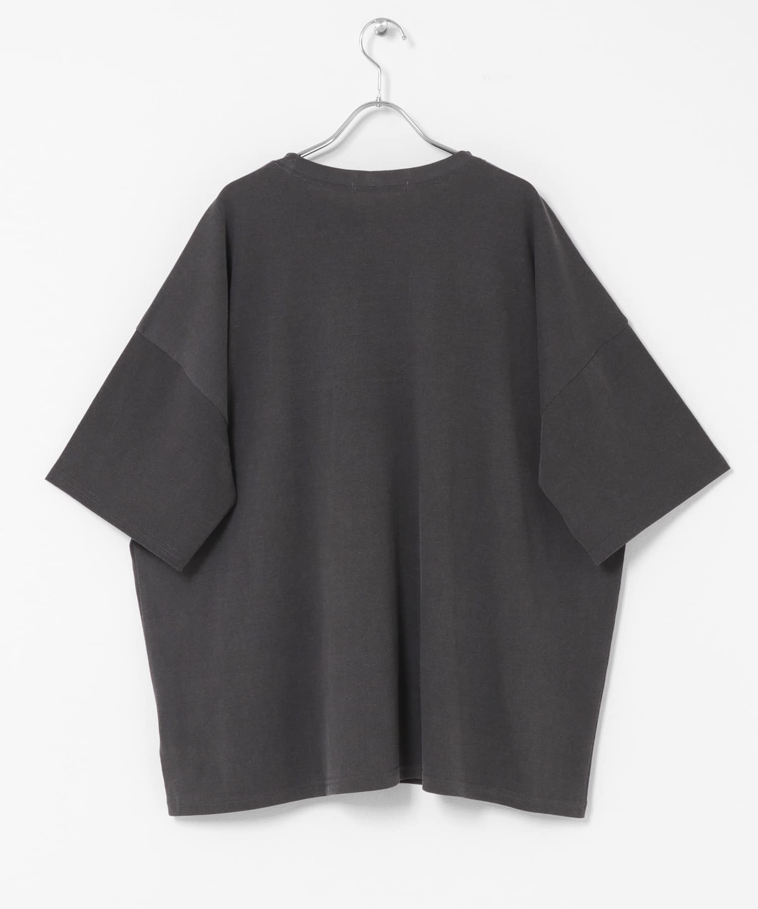 オーバーサイズプリントTEE CHARCOAL One