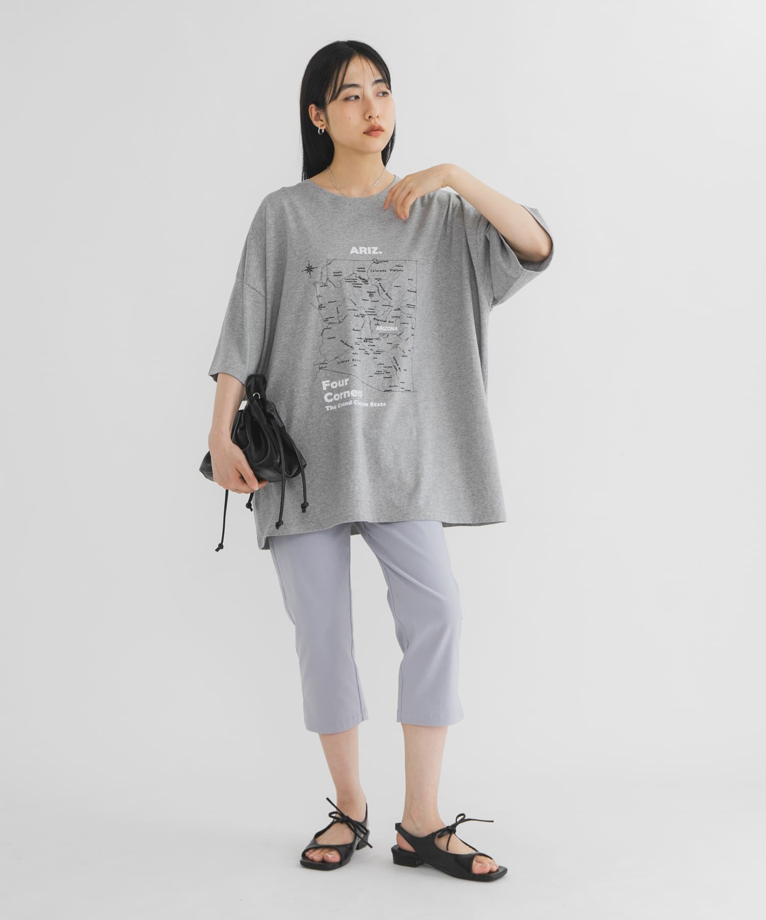 オーバーサイズプリントTEE