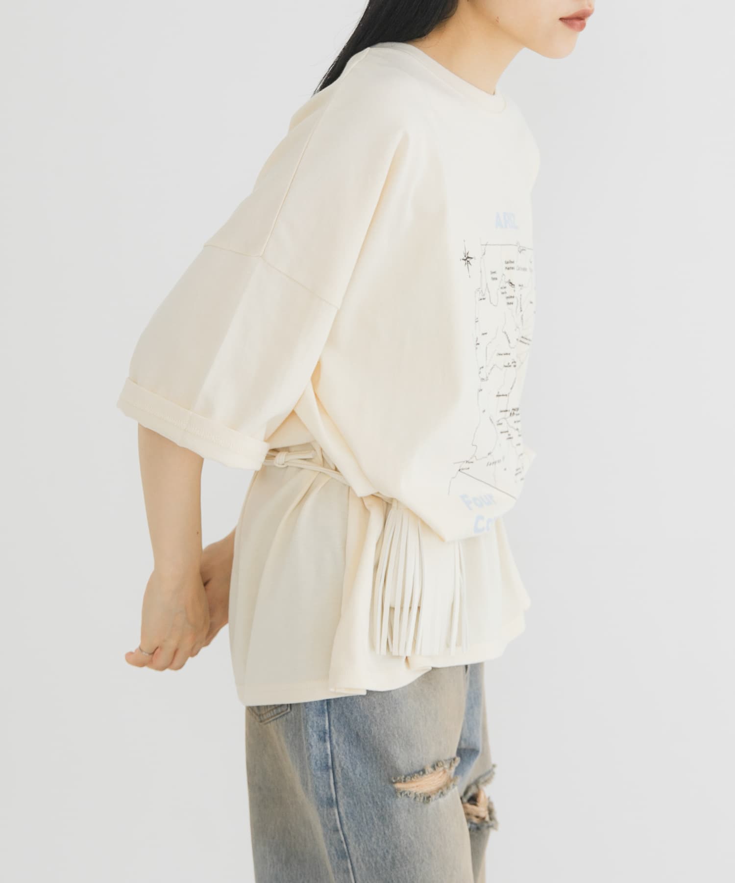 身長：160cm サイズ：one