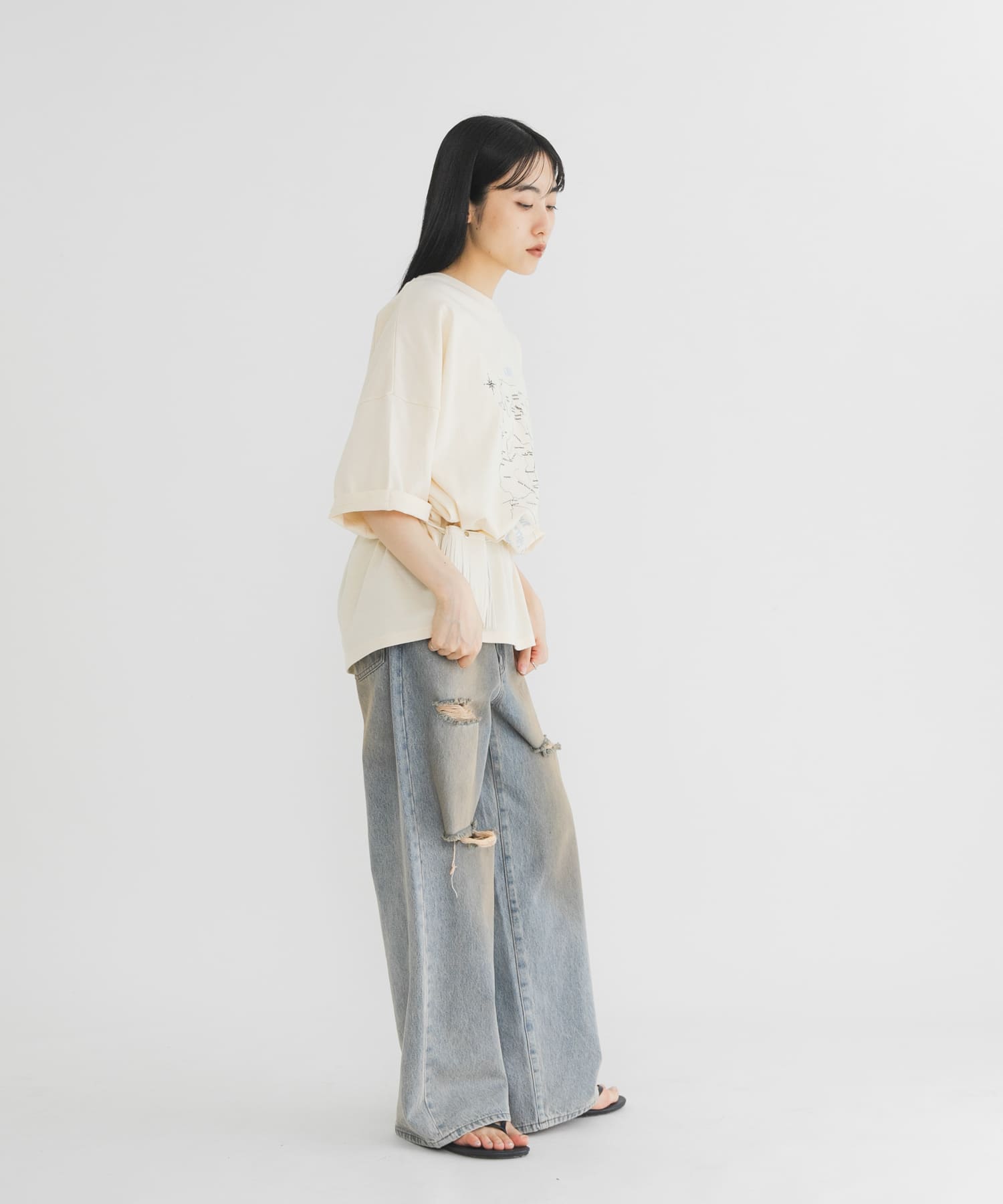身長：160cm サイズ：one