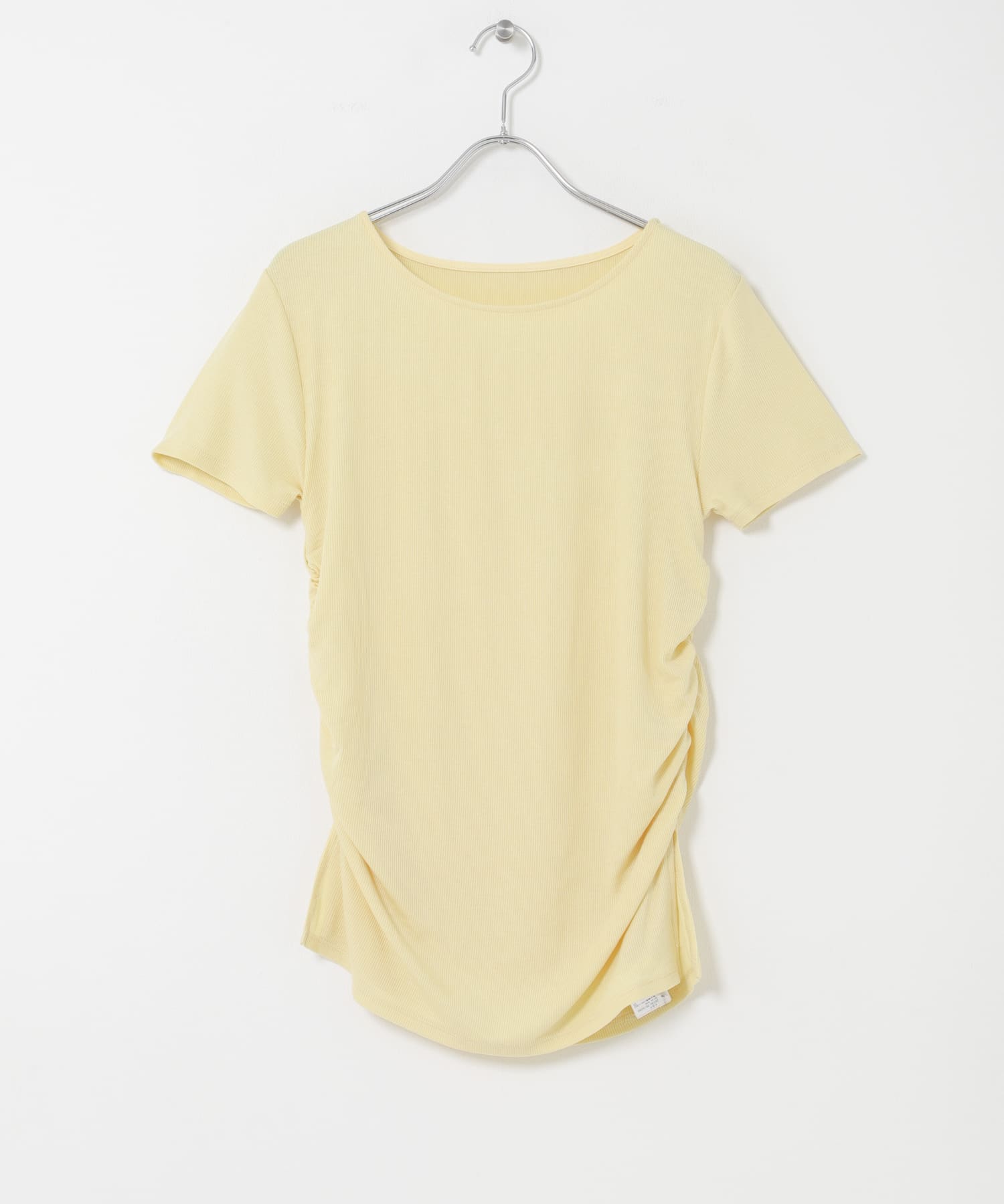 シャーリングスリットTEE YELLOW One
