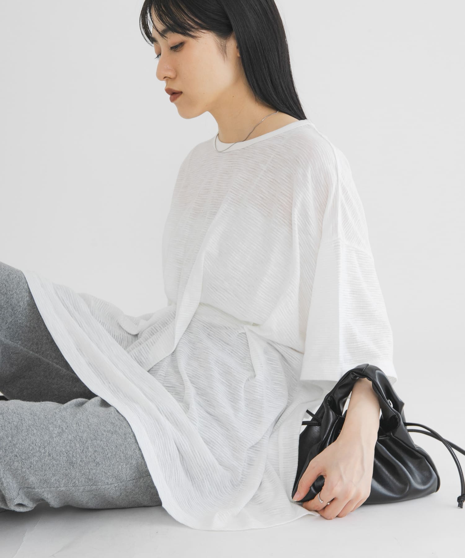 身長 : 160cm サイズ : one
