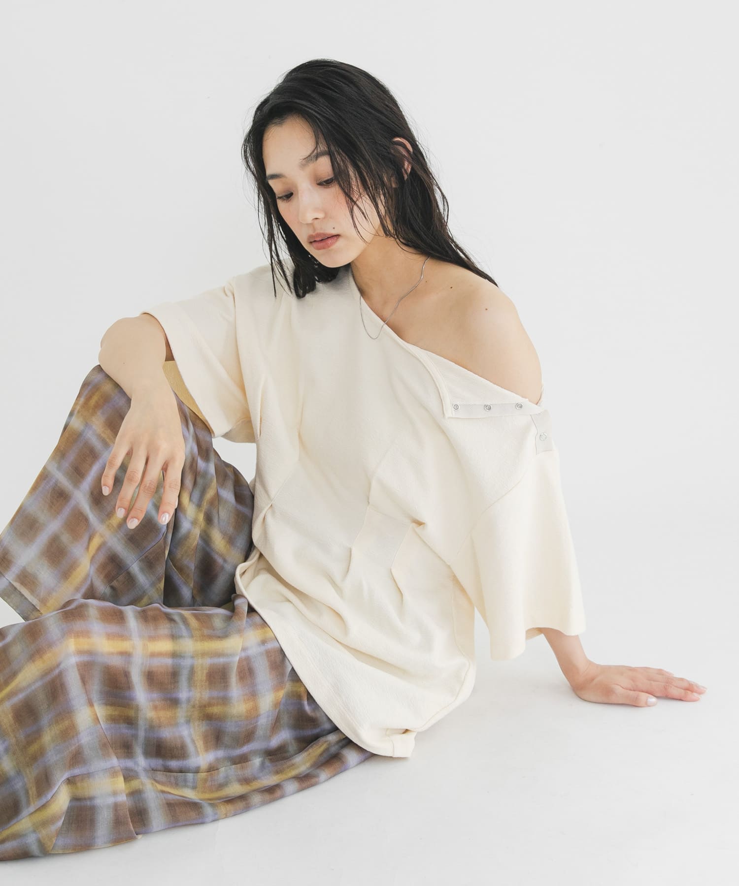 スナップショルダールーズTEE