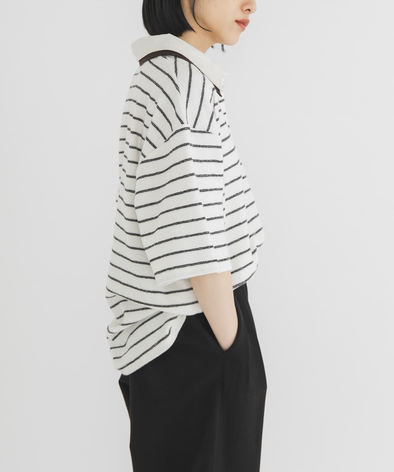 パイルボーダーラガーTEE(One MOSS GRAY): トップス｜URBAN RESEARCH