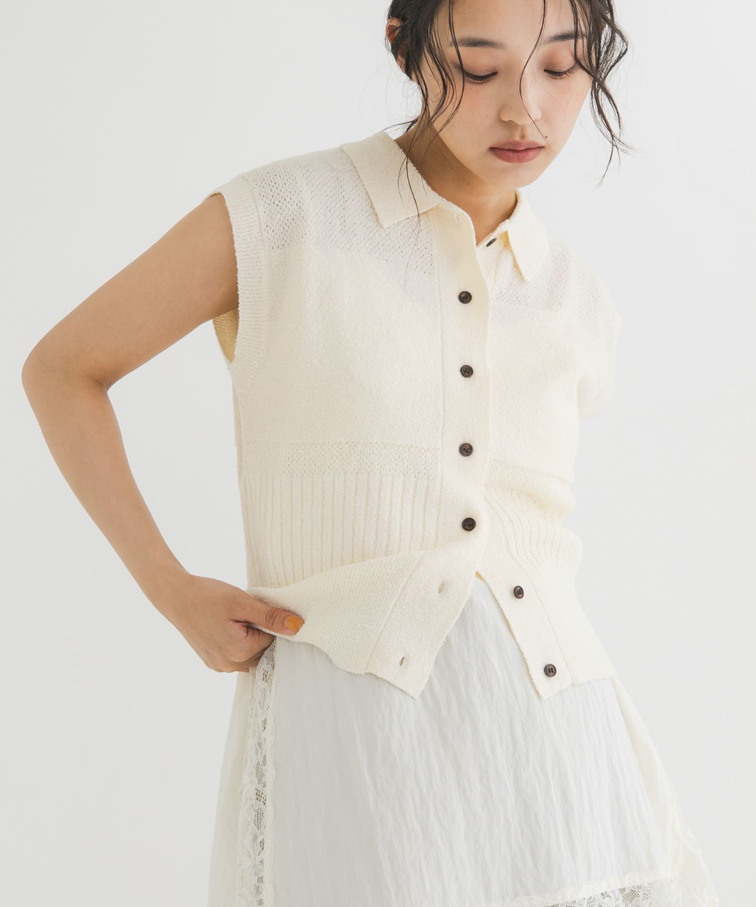 身長：163cm サイズ：one
