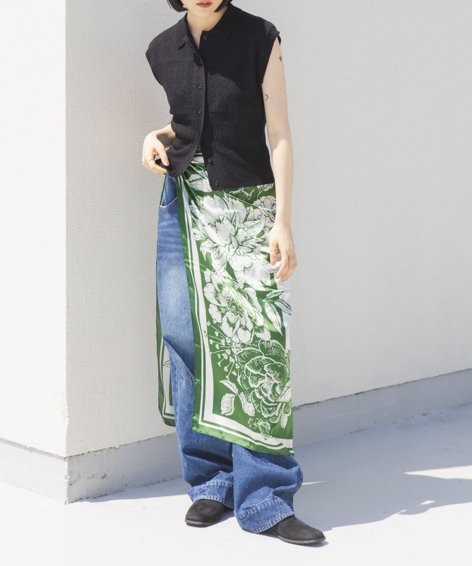 身長：160cm サイズ：one