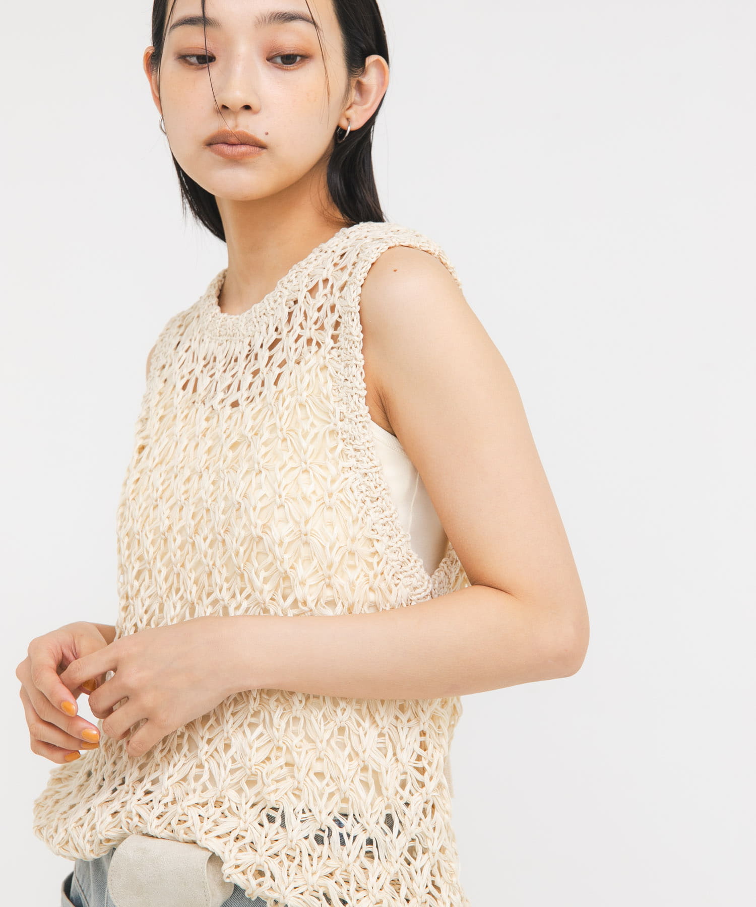 身長 : 163cm サイズ : one