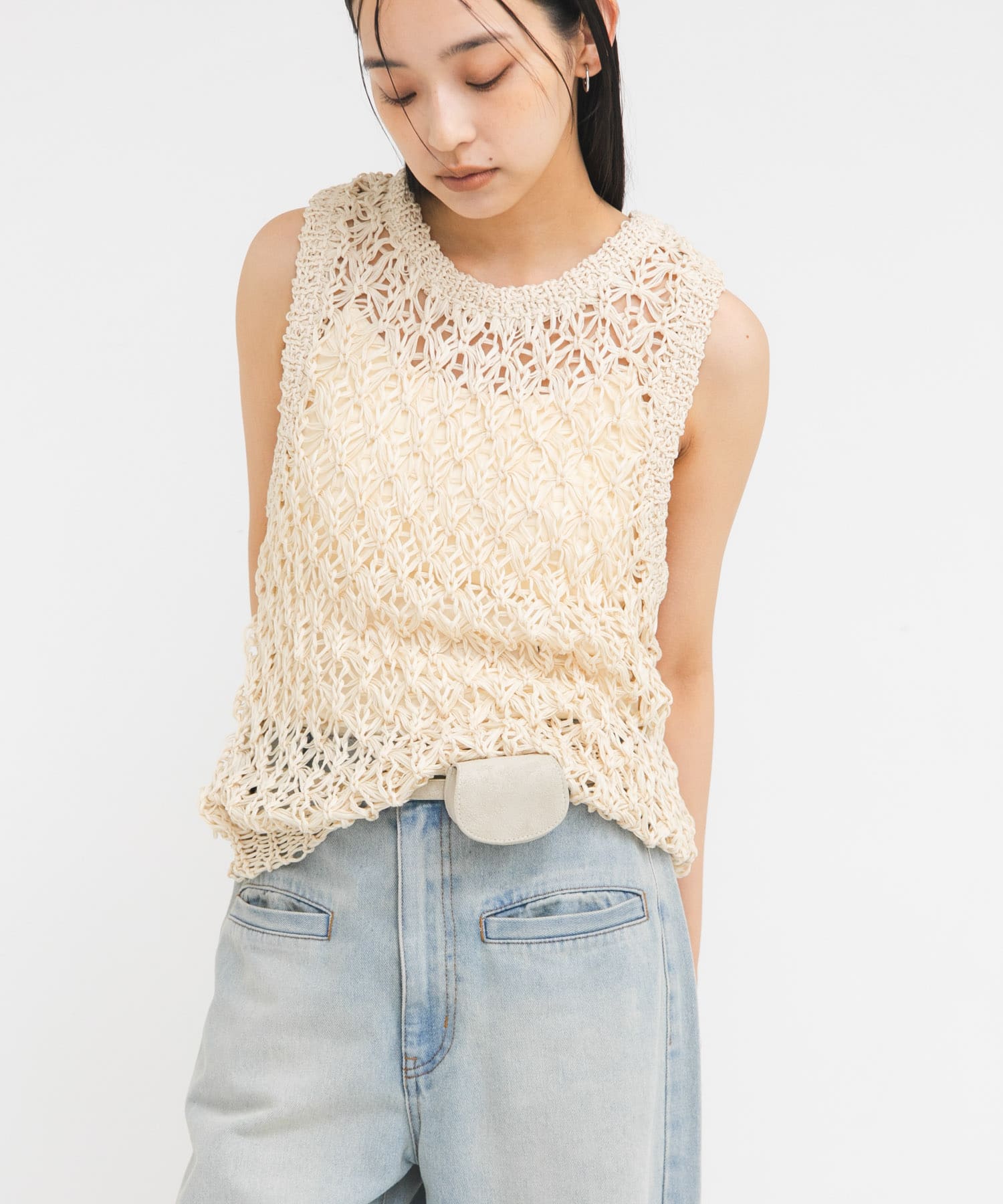 身長 : 163cm サイズ : one