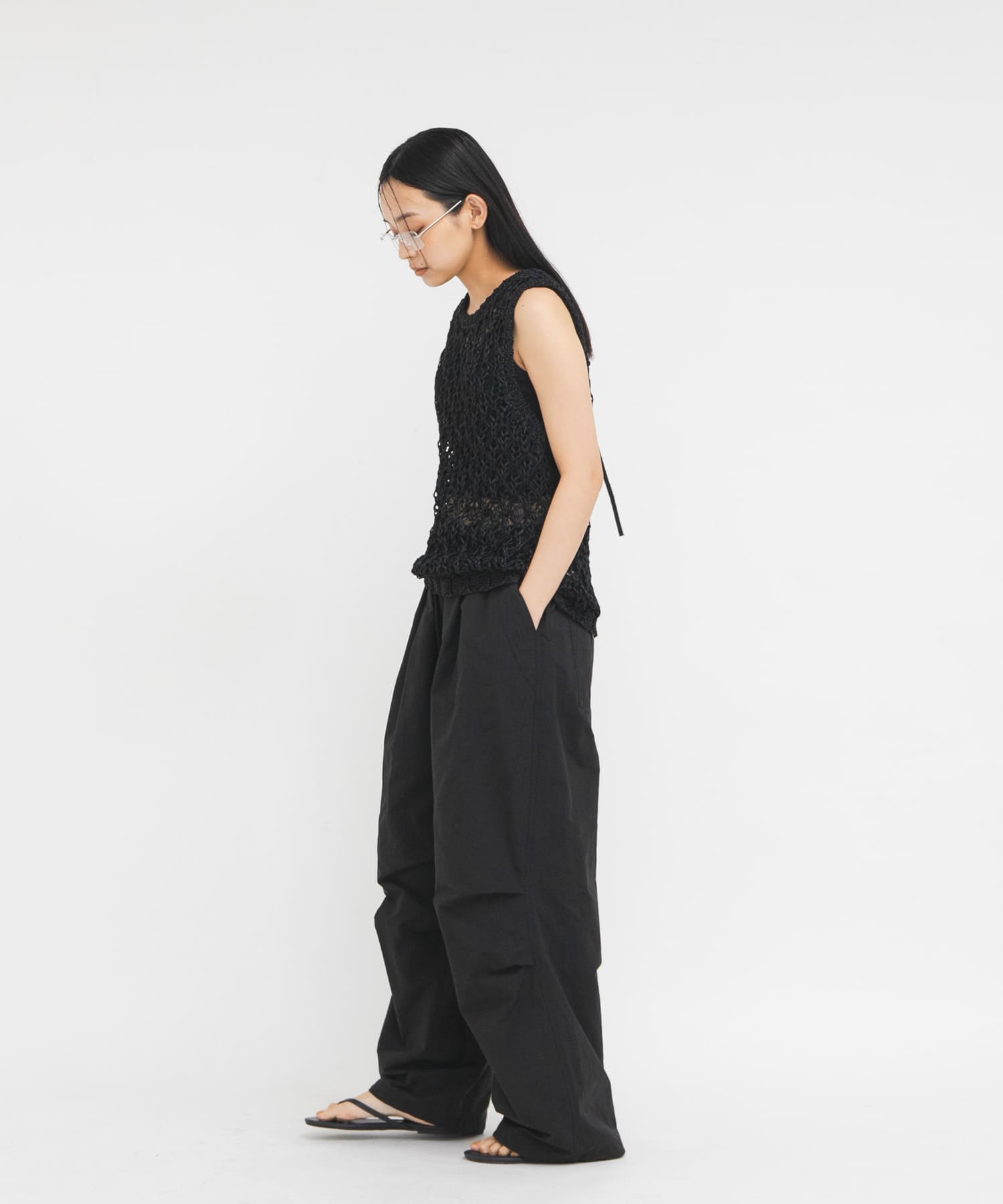 身長 : 163cm サイズ : one