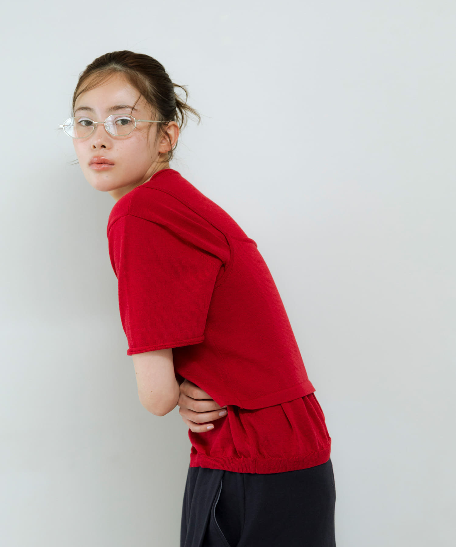 身長 : 159cm サイズ : one