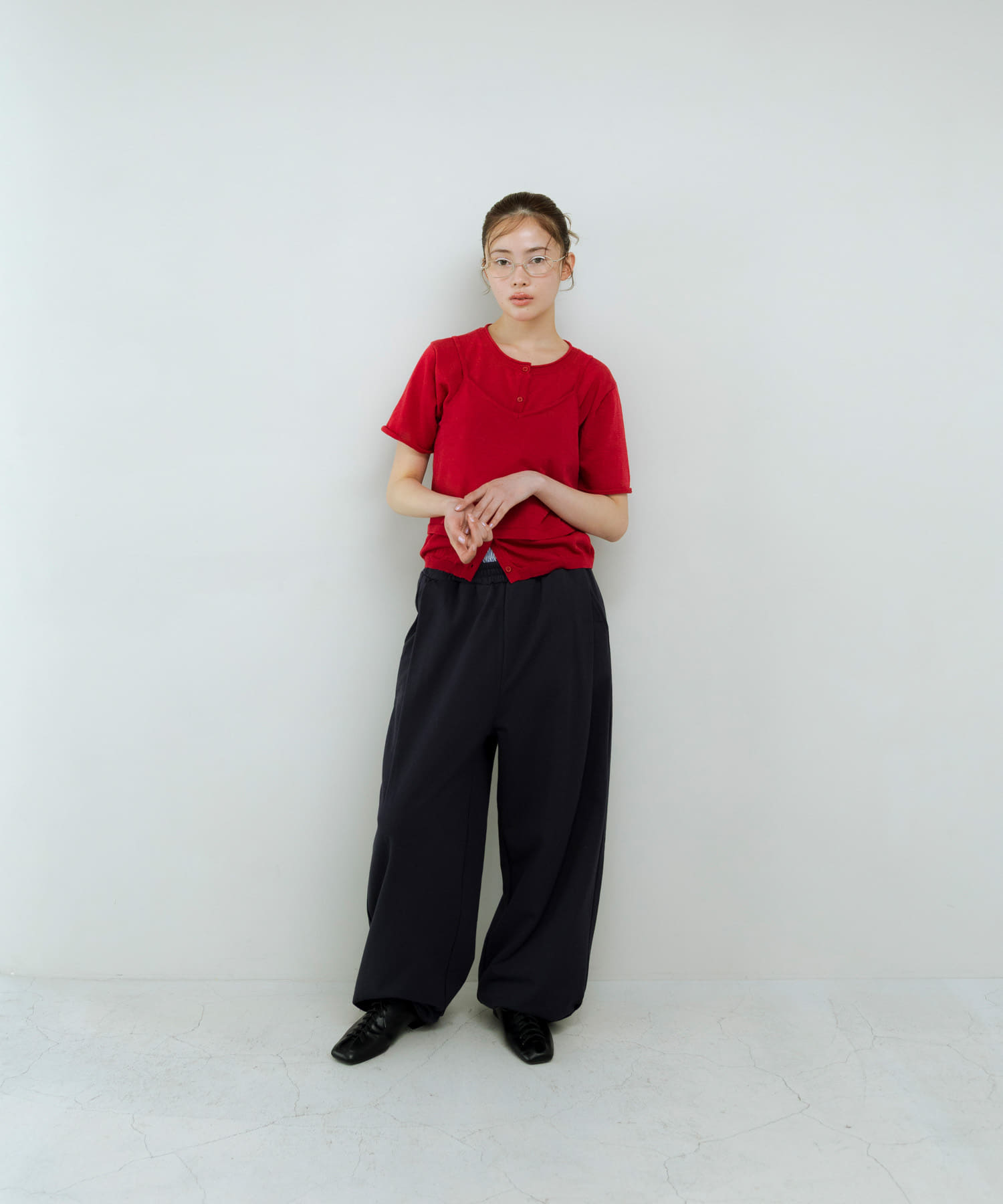 身長 : 159cm サイズ : one