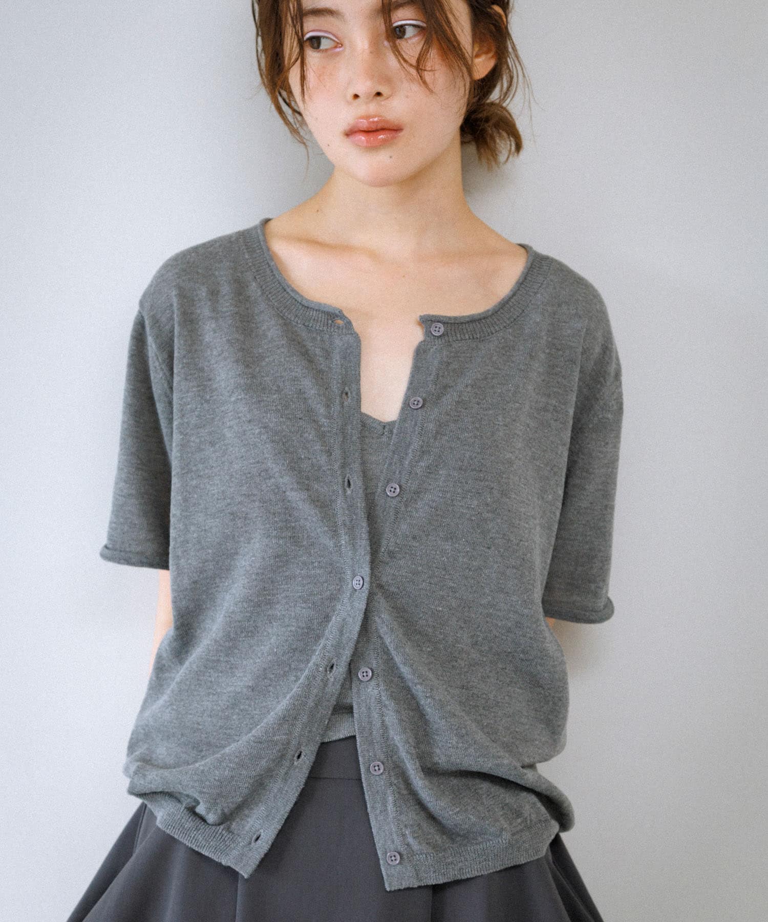 身長 : 159cm サイズ : one