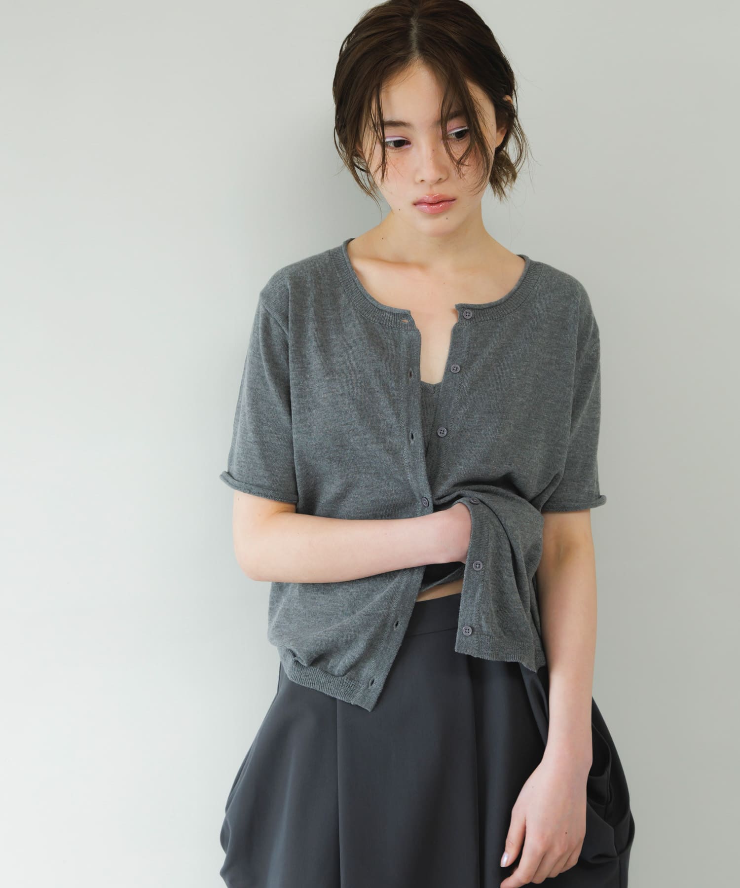 身長 : 159cm サイズ : one