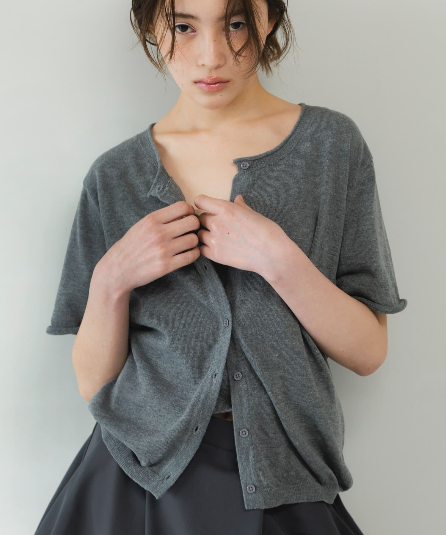 身長 : 159cm サイズ : one