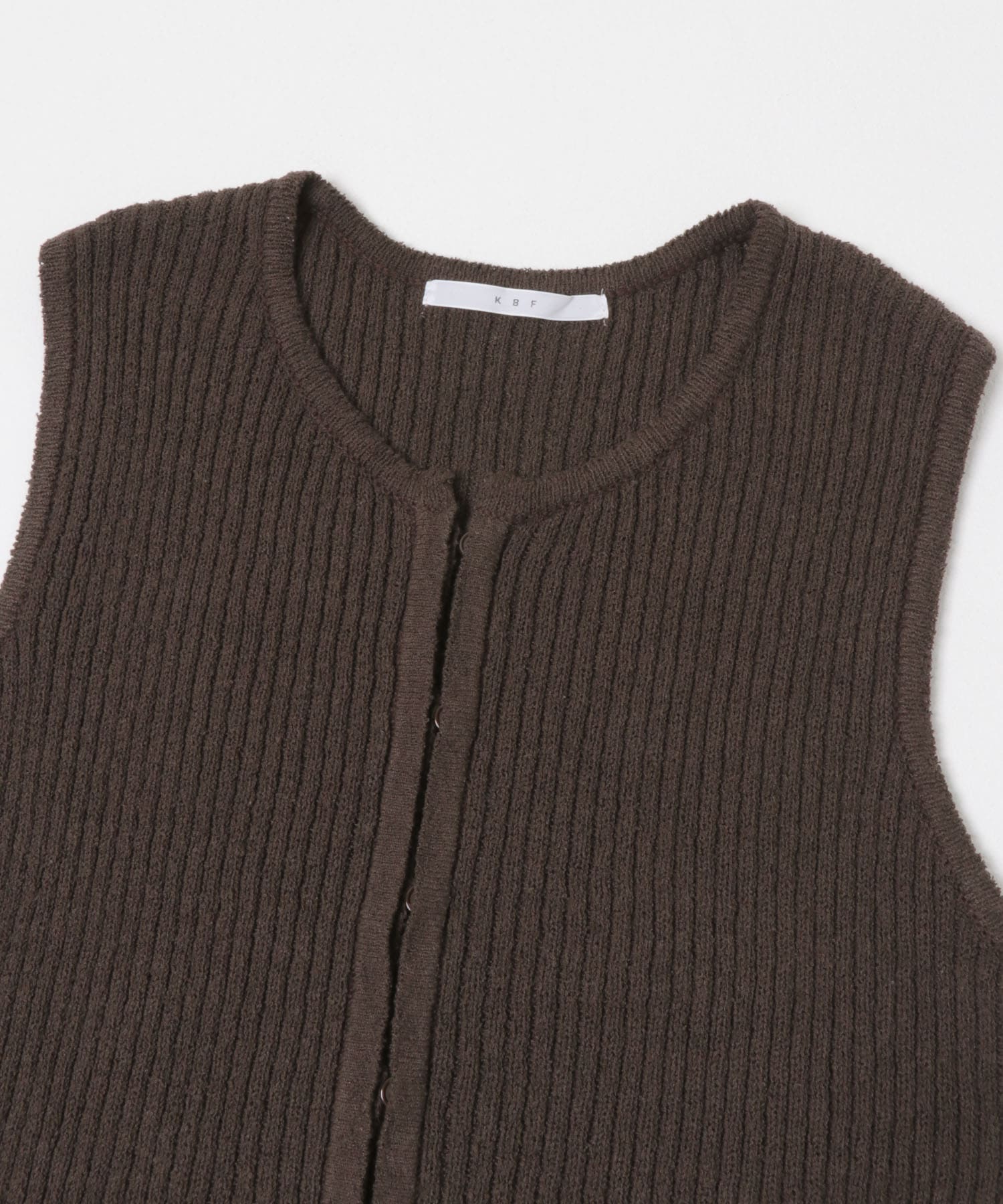 ボタンアップRIBニットベスト(One BROWN): トップス｜URBAN RESEARCH