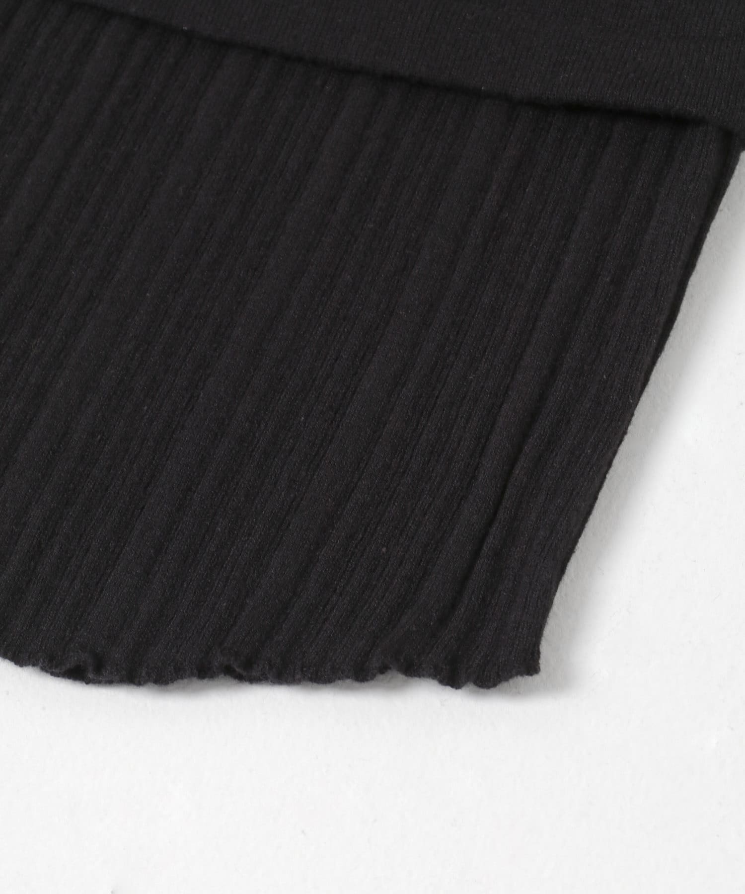 ビスチェSETニットシャツ BLACK One