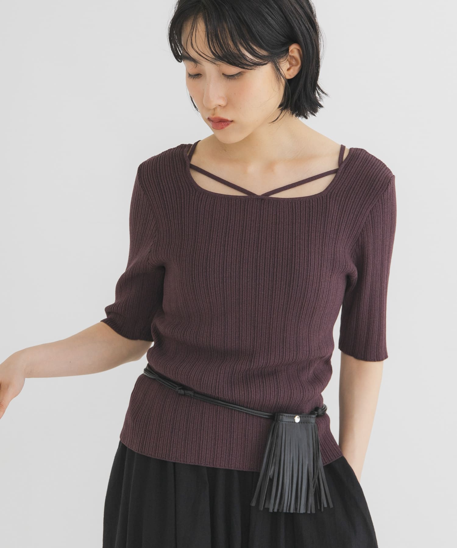 身長：160cm サイズ：one