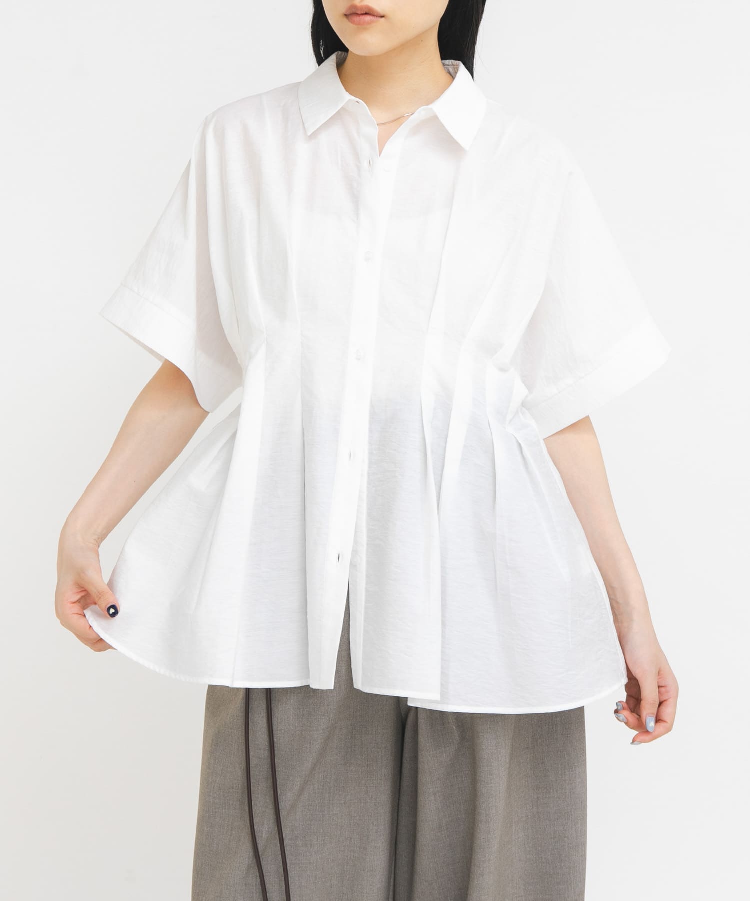 ウエストタックドルマンブラウス