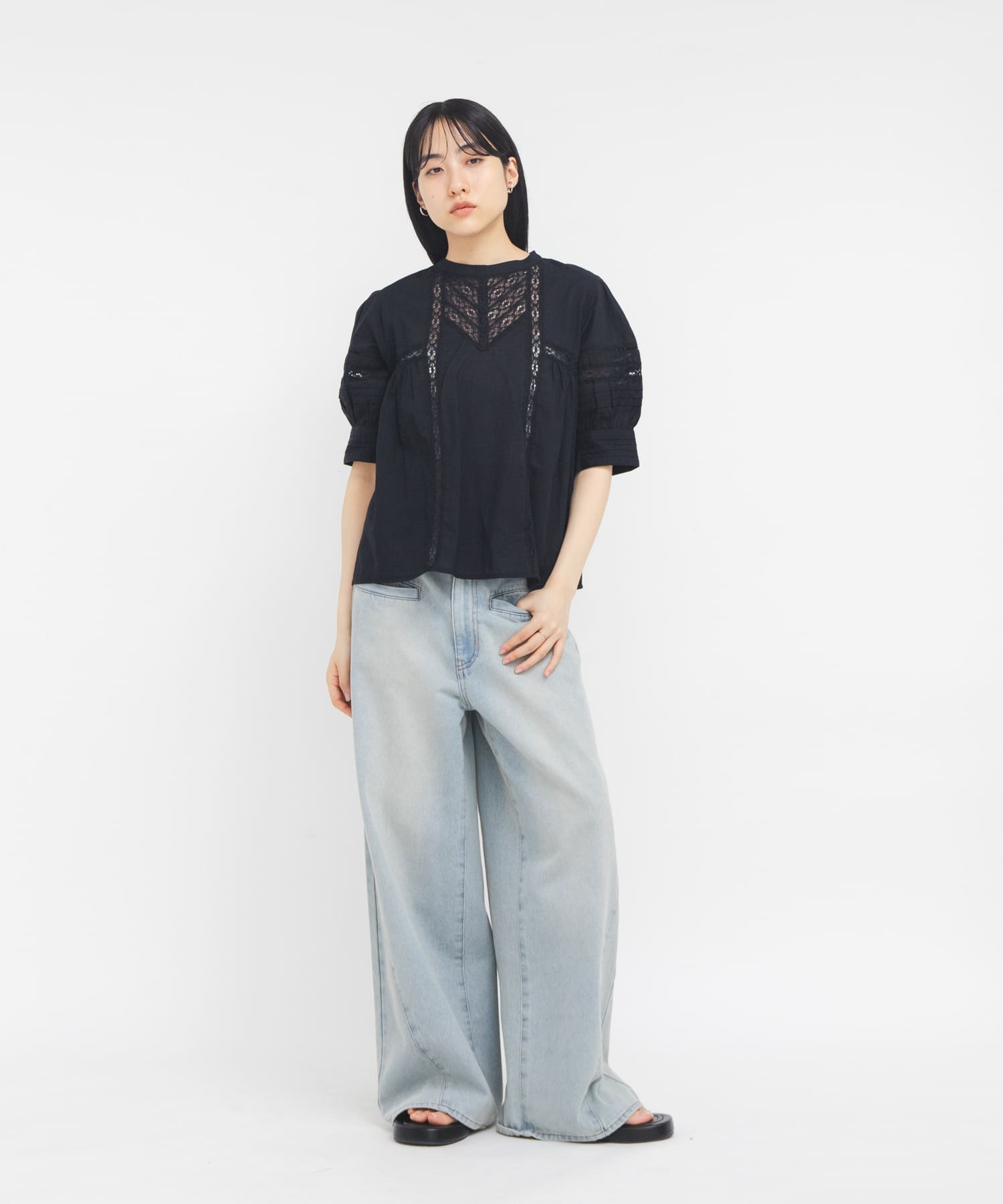 身長：160cm サイズ：one