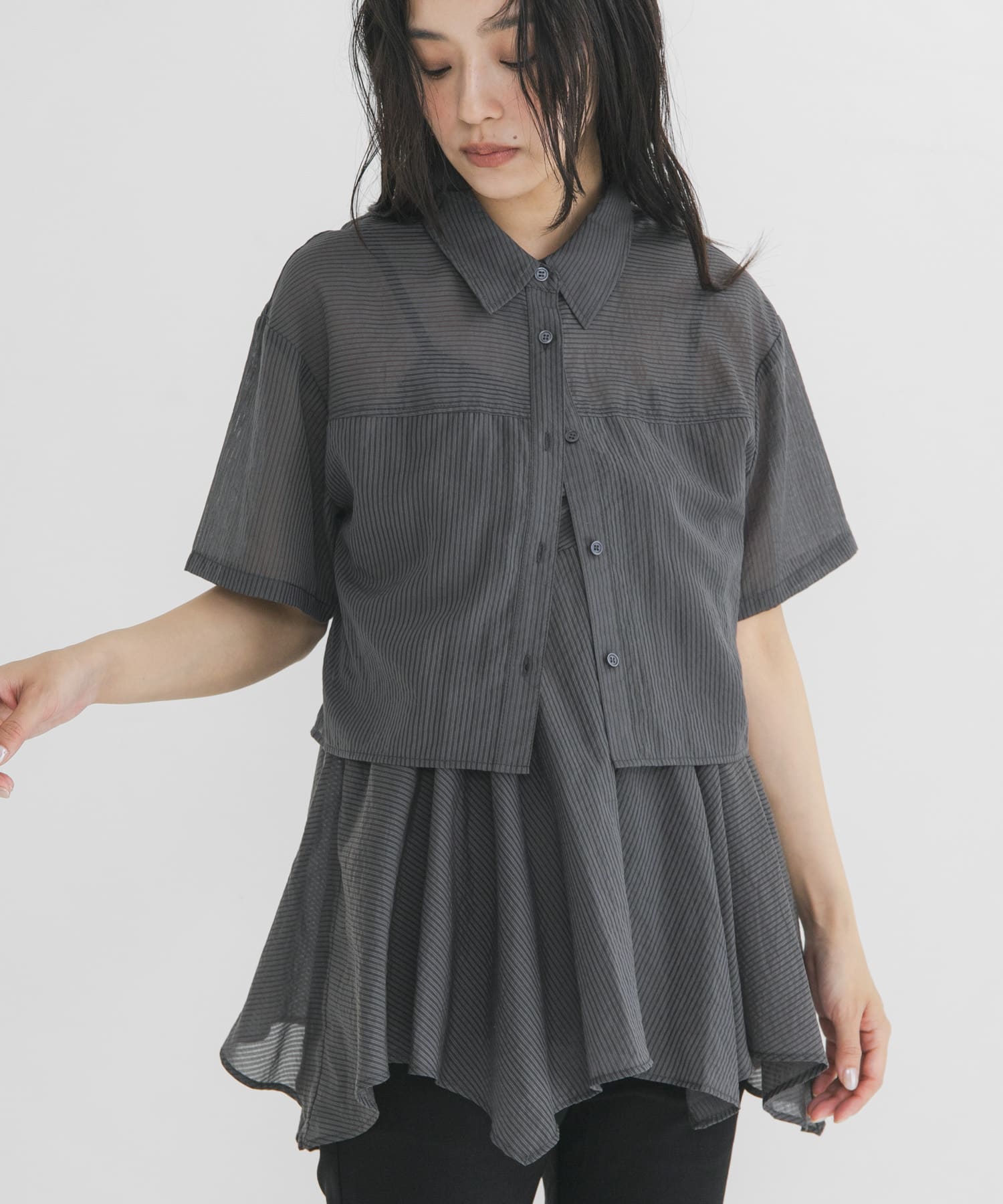 身長：163cm サイズ：one