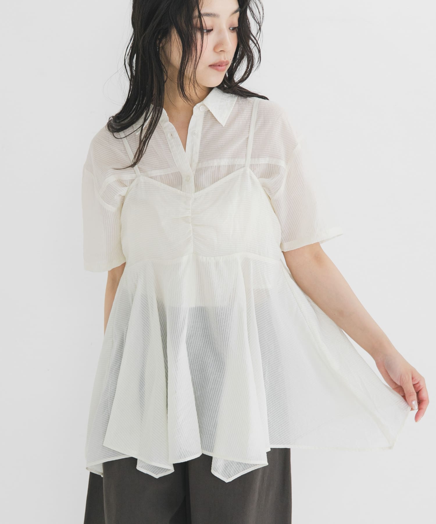 身長：163cm サイズ：one