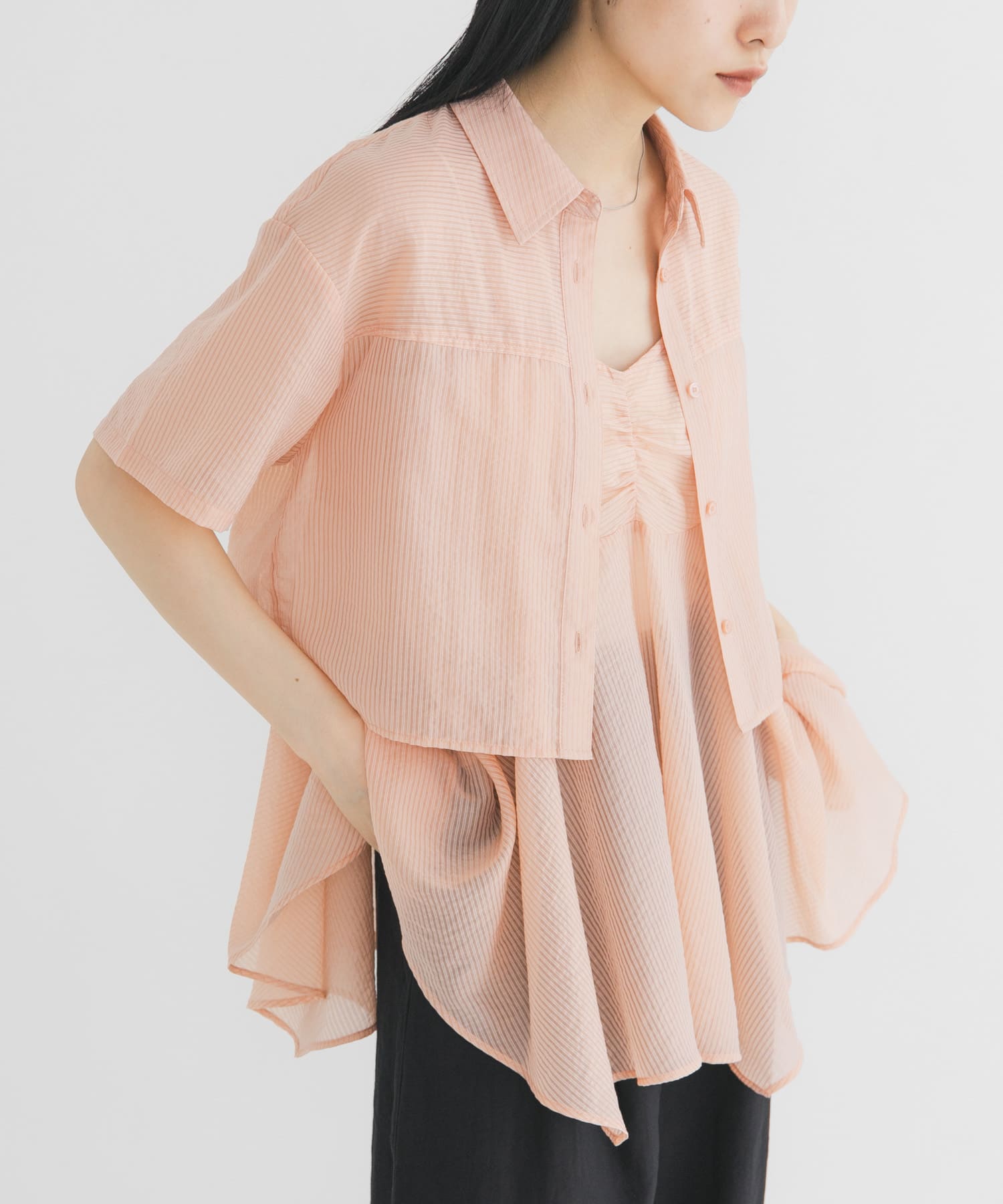 身長：160cm サイズ：one