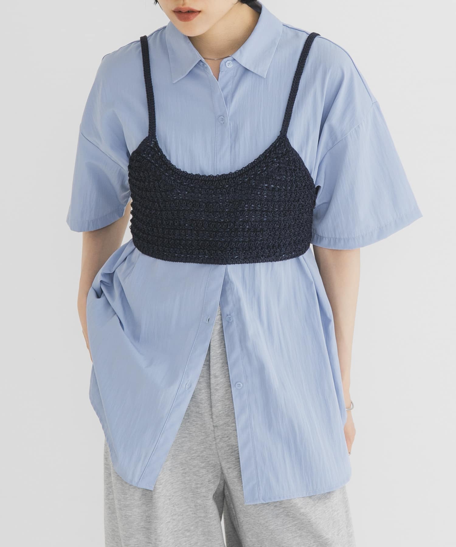 身長：160cm サイズ：one