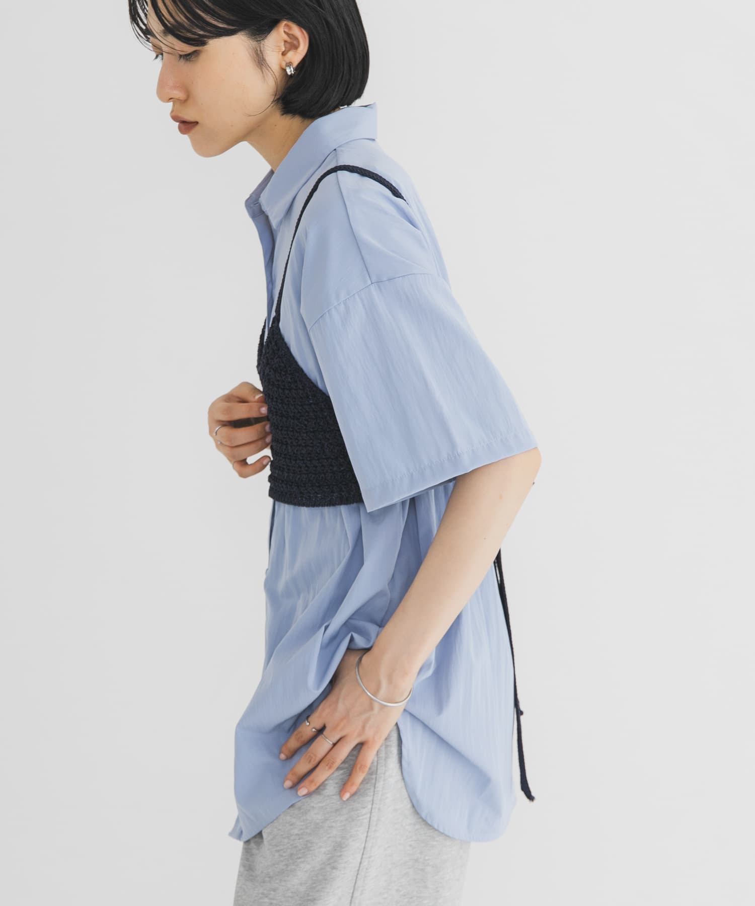 身長：160cm サイズ：one