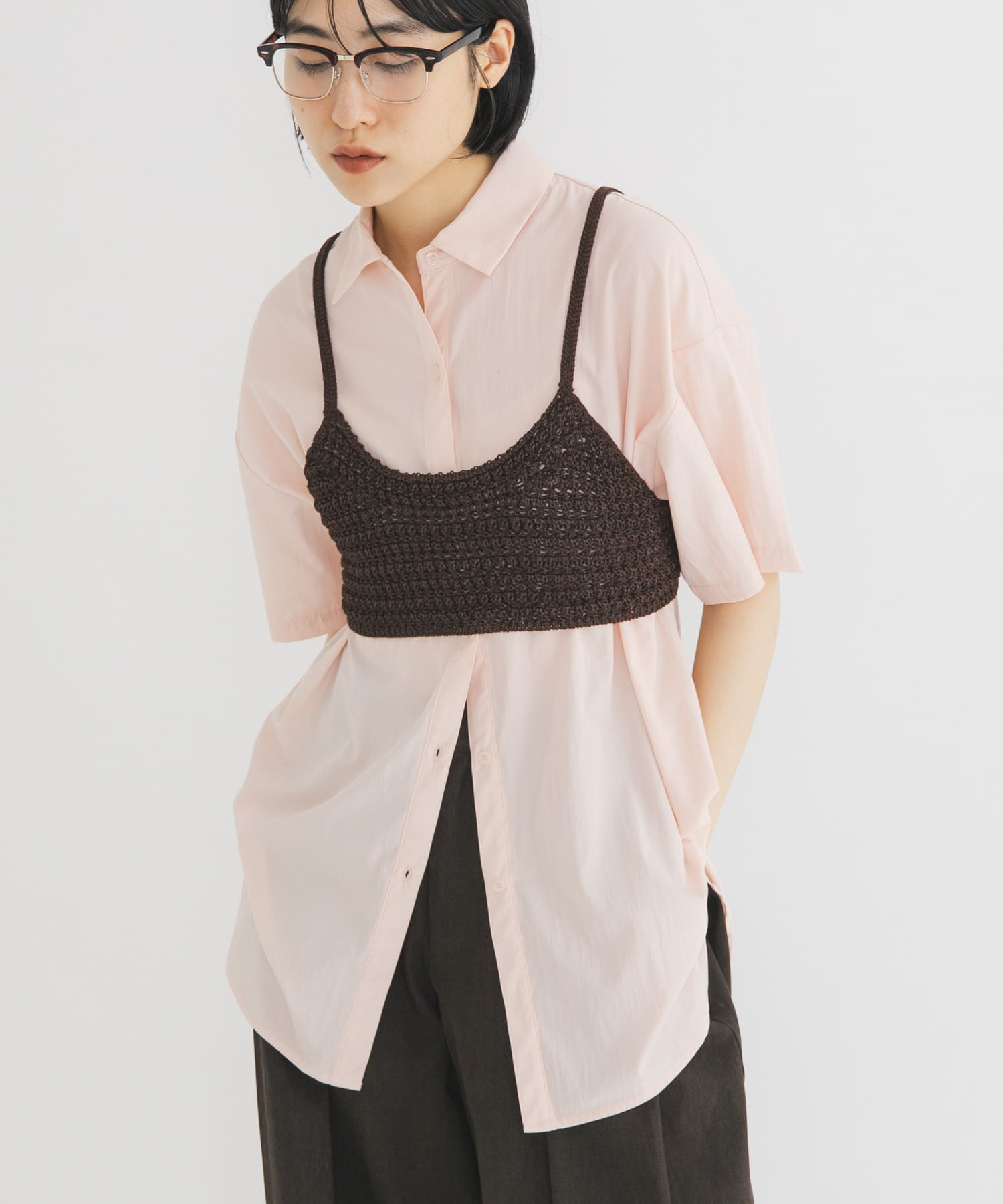 身長：160cm サイズ：one